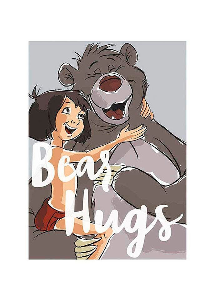 Komar Poster "Bear Hug", Disney, (1 St.), Kinderzimmer, Schlafzimmer, Wohnzimmer