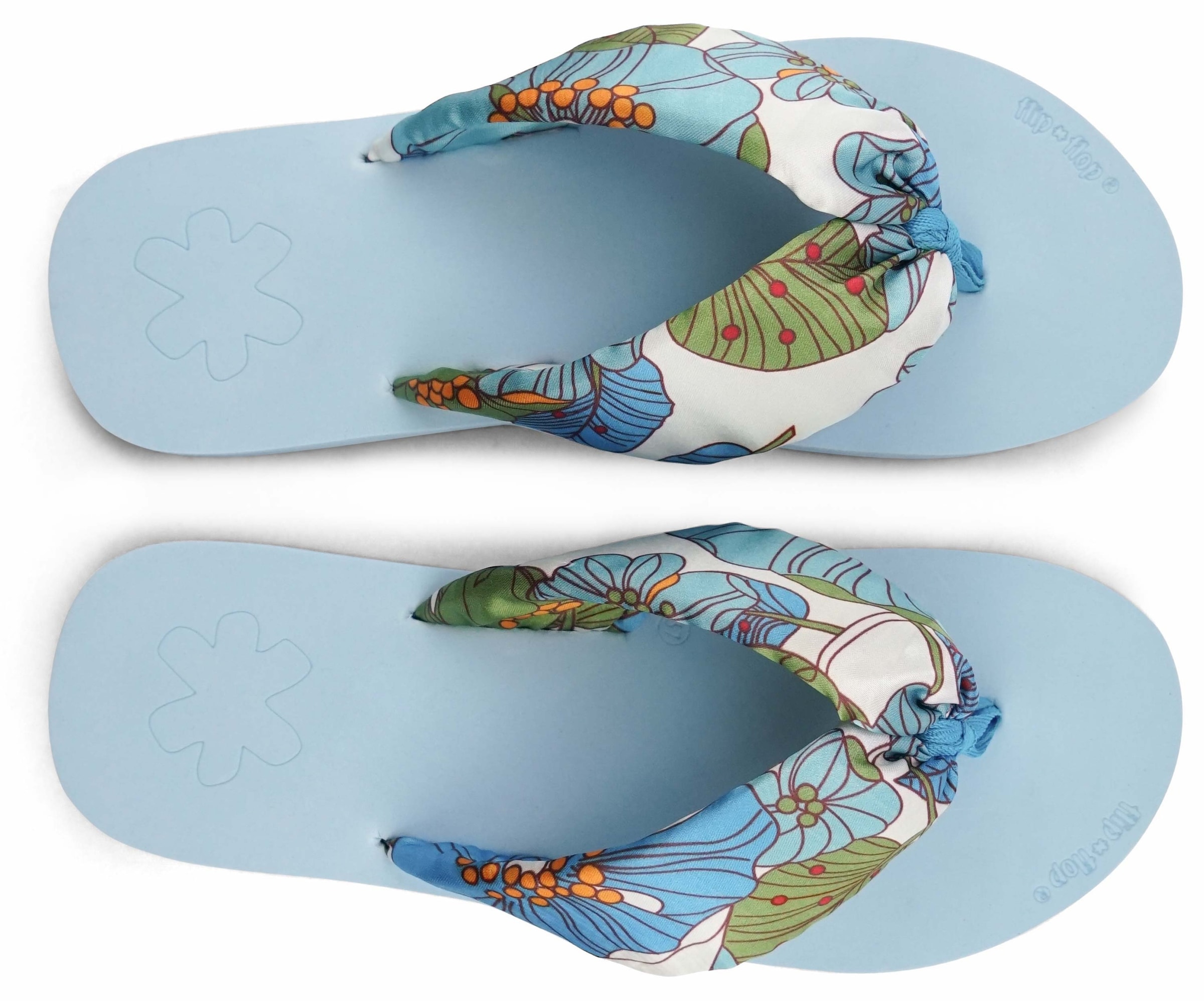 Flip Flop Zehentrenner »flip*tube flower«, Sommerschuh, Schlappen, Poolsildes mit schönem Blumenprint