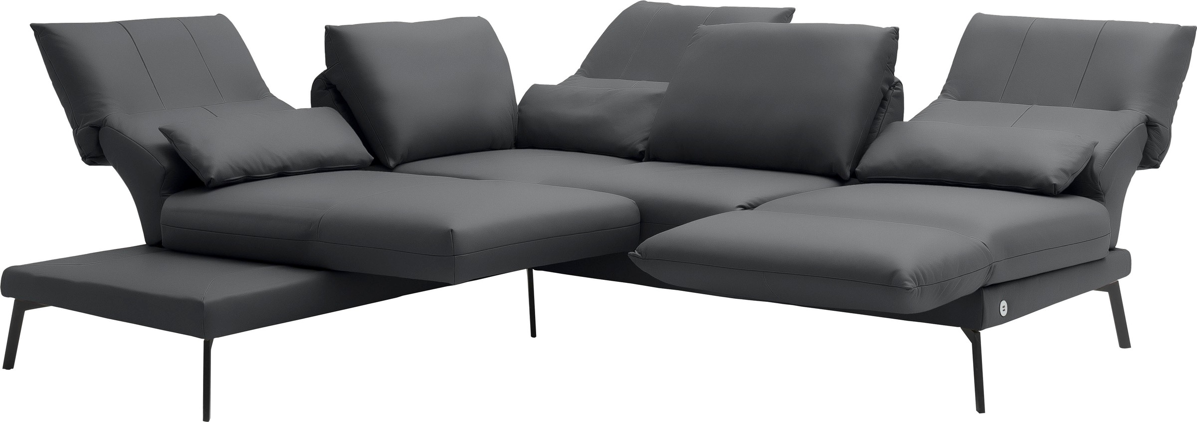 SCHÖNER WOHNEN-Kollektion Ecksofa »Spin, Multifunktionssofa, bequem und hochwertige Verarbeitung, L-Form«, Drehsitz-Funktion, USB-Anschluss, Armlehnfunktion, Rückenverstellung