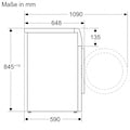 1600 WGB2560X0, »WGB2560X0«, Rechnung 8, U/min Waschmaschine BAUR BOSCH kg, auf Serie | 10