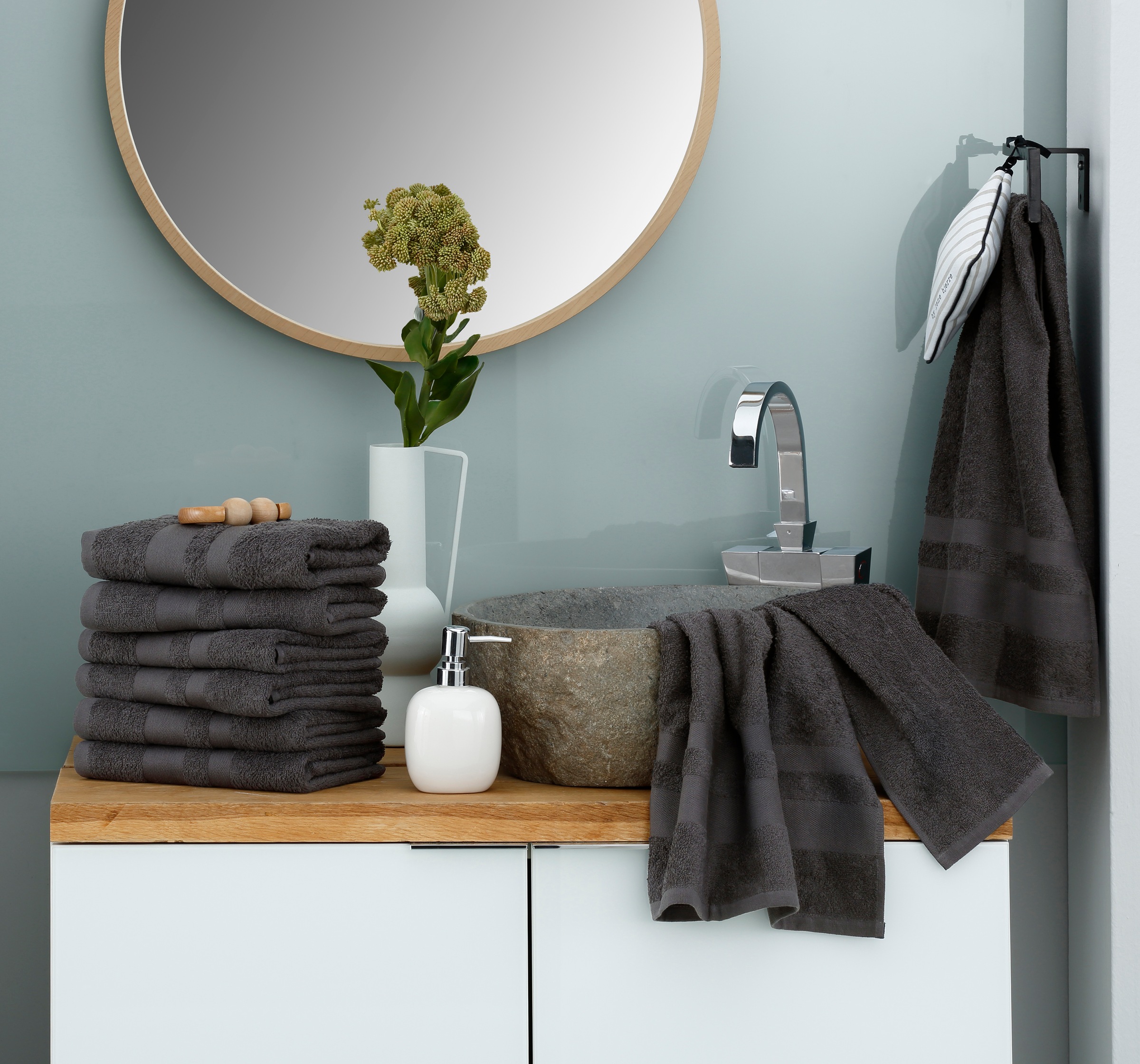 my home Handtücher "Vanessa, als Set und Serie erhältlich, 8 Handtücher, 50 günstig online kaufen