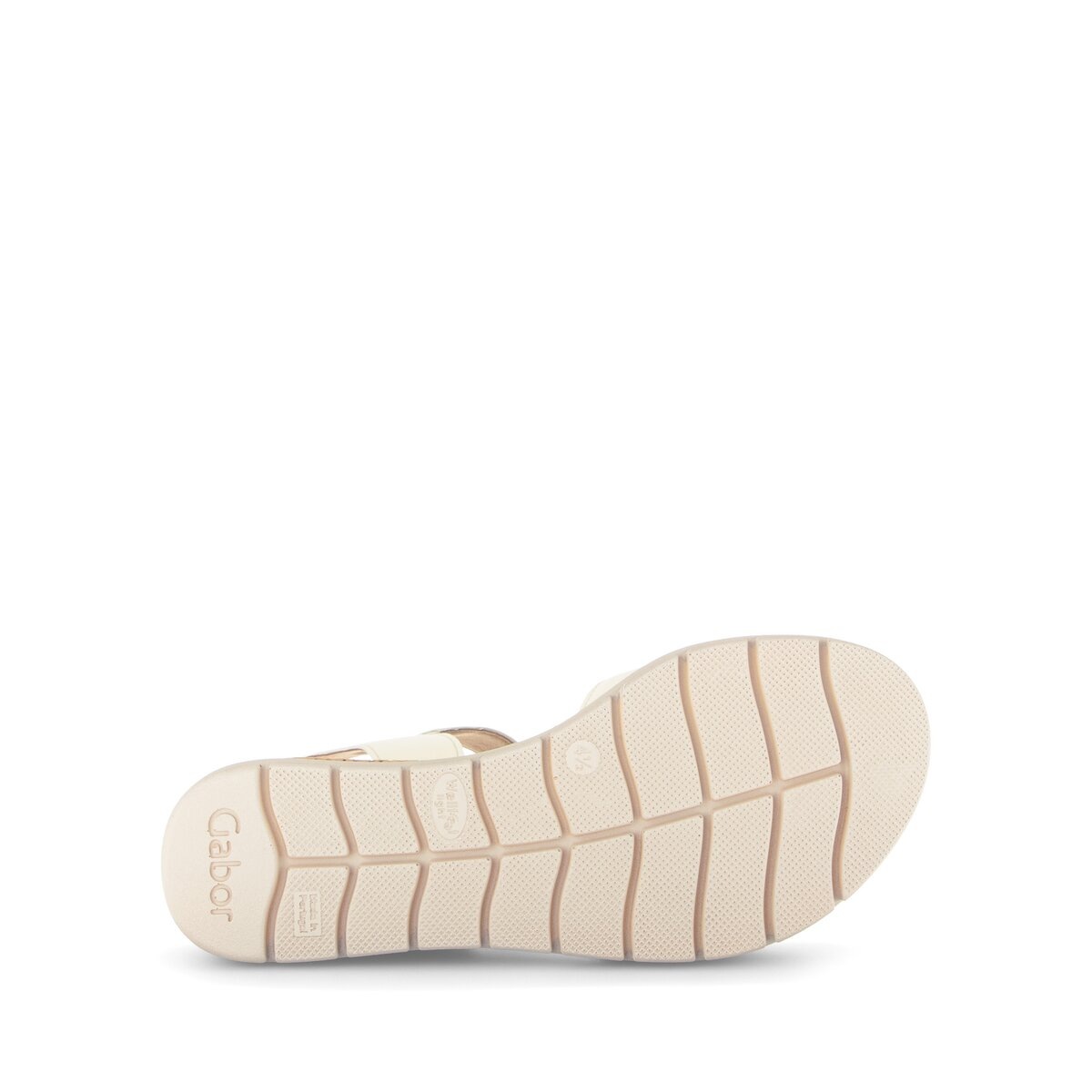 Plateausandaletten GABOR "Plateau Sandale", Damen, Gr. 37,5, beige, Schuhe 6