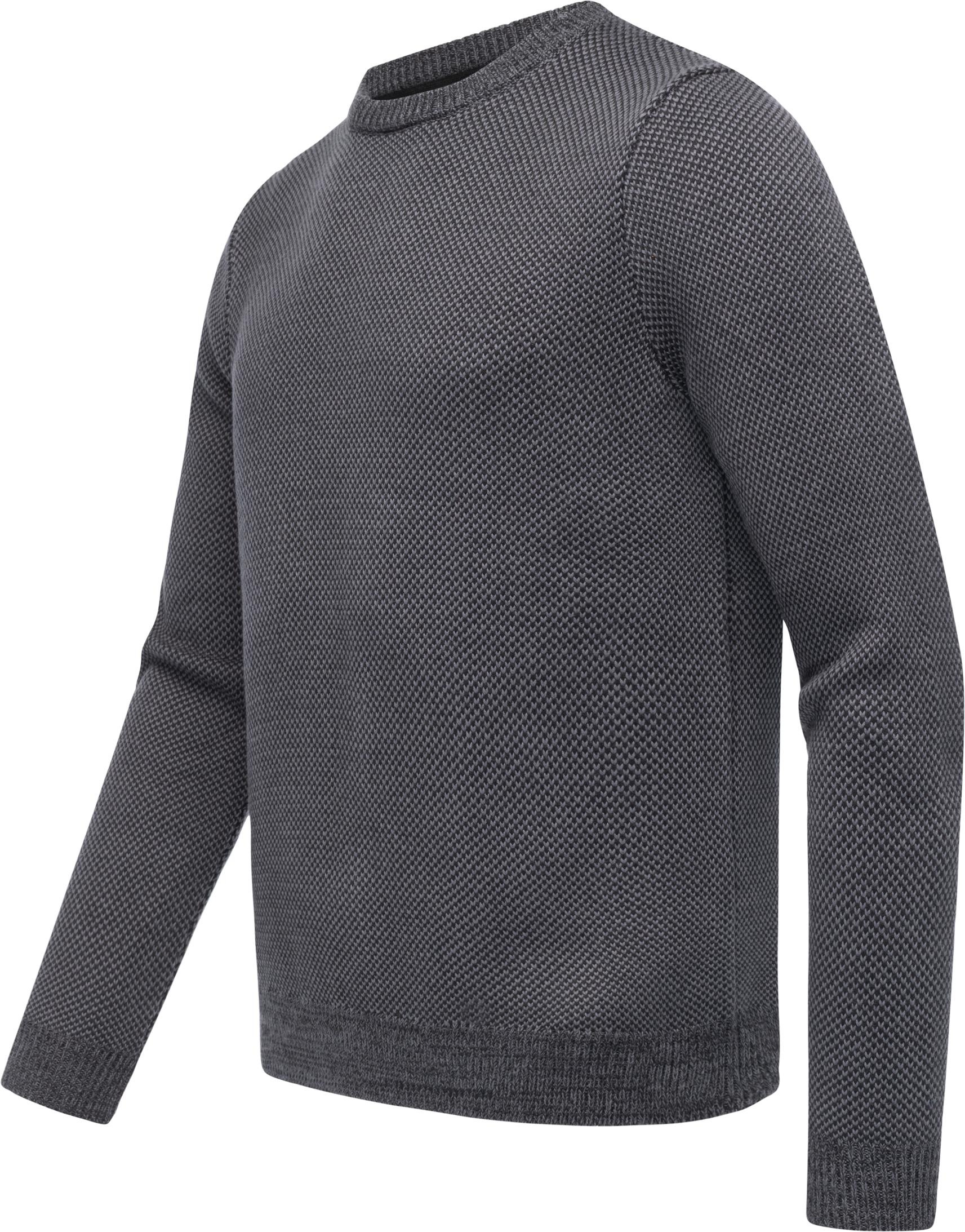 Ragwear Strickpullover "Larrs" stylischer Herren Sweatpullover mit Rippbünd günstig online kaufen