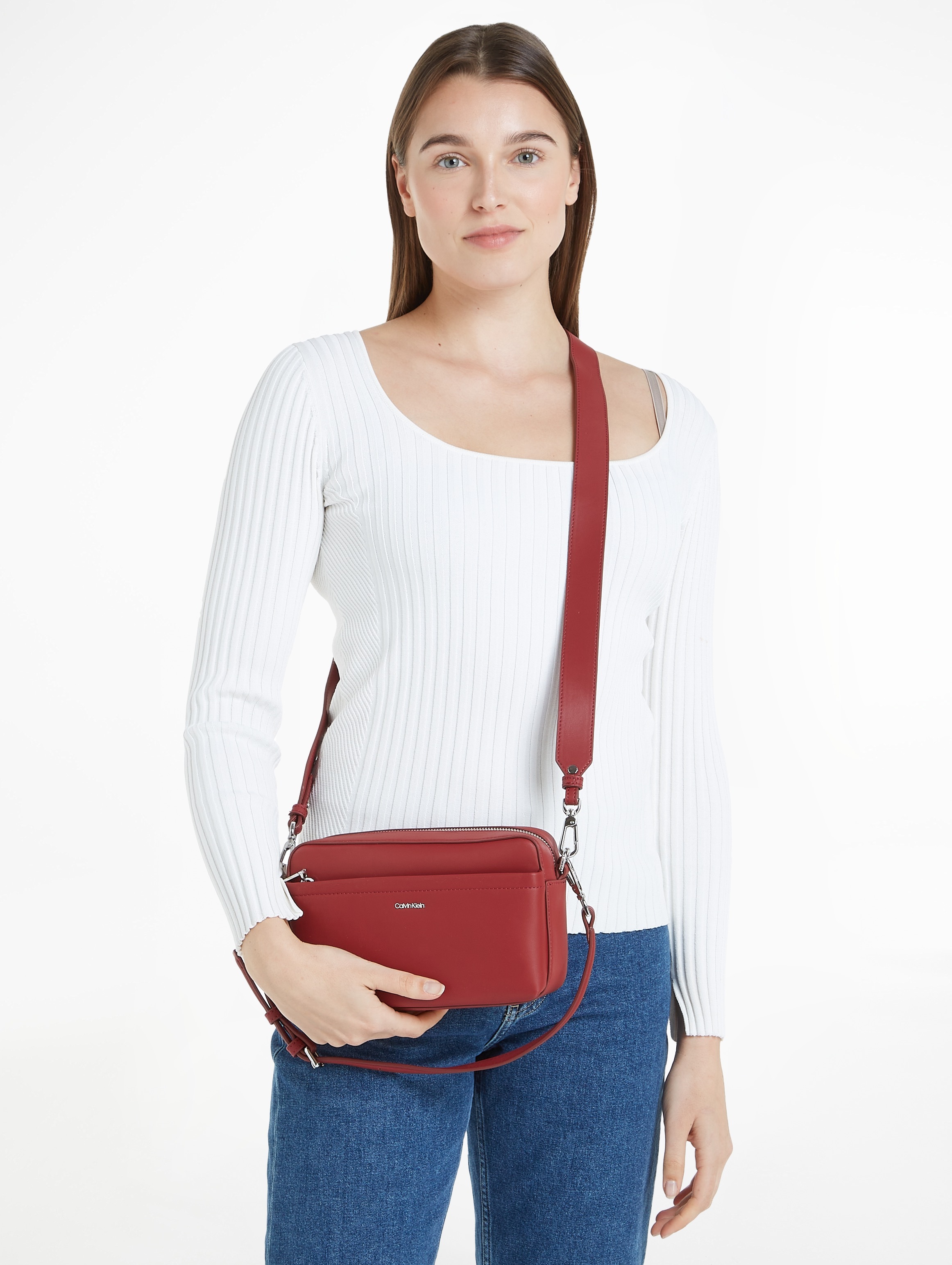 Calvin Klein Umhängetasche "CK MUST CONVERTIBLE CAMERA BAG", Damen Tasche Handtasche