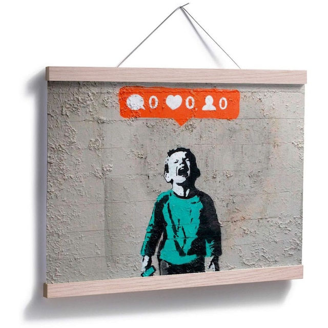 Wall-Art Poster »Graffiti Bilder Nobody likes me«, Schriftzug, (1 St.),  Poster, Wandbild, Bild, Wandposter bestellen | BAUR