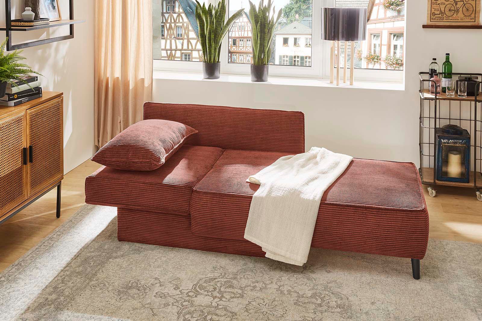 Jockenhöfer Gruppe Recamiere "Rex, B: 155 cm, Liegefl. 88x200 cm" mit Bettf günstig online kaufen