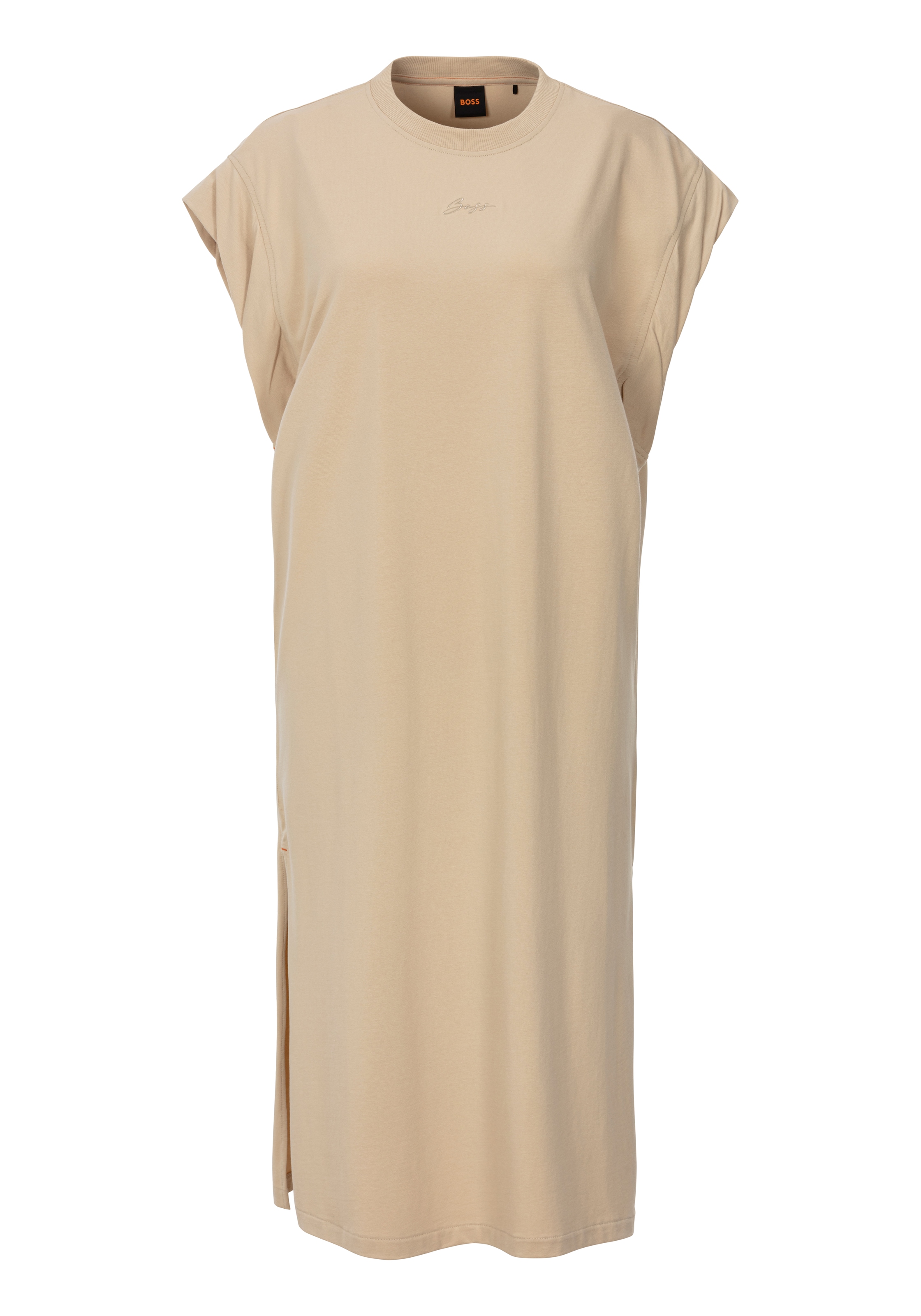 BOSS ORANGE Jerseykleid »C_Edress_5«, mit Schlitzen, Logoschriftzug