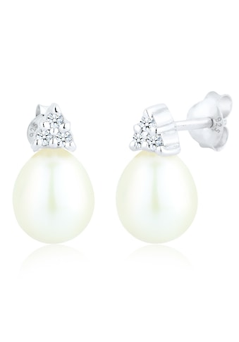 Diamore Paar Ohrstecker »Diamant Süßwasserzuchtperle Elegant 925 Silber« kaufen