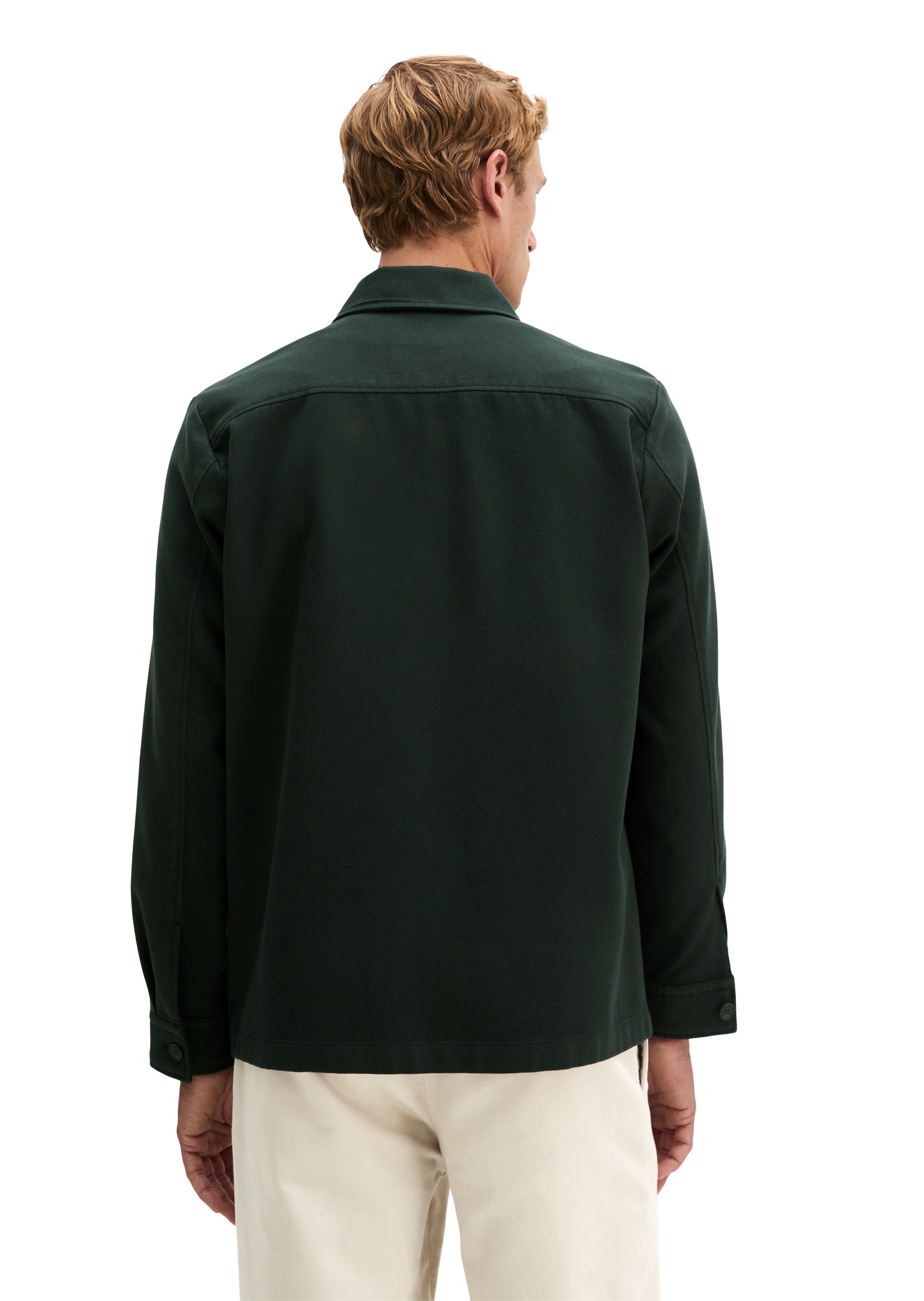 Marc O'Polo Kurzjacke »aus doppellagigem Bio-Baumwoll-Twill« ohne Kapuze