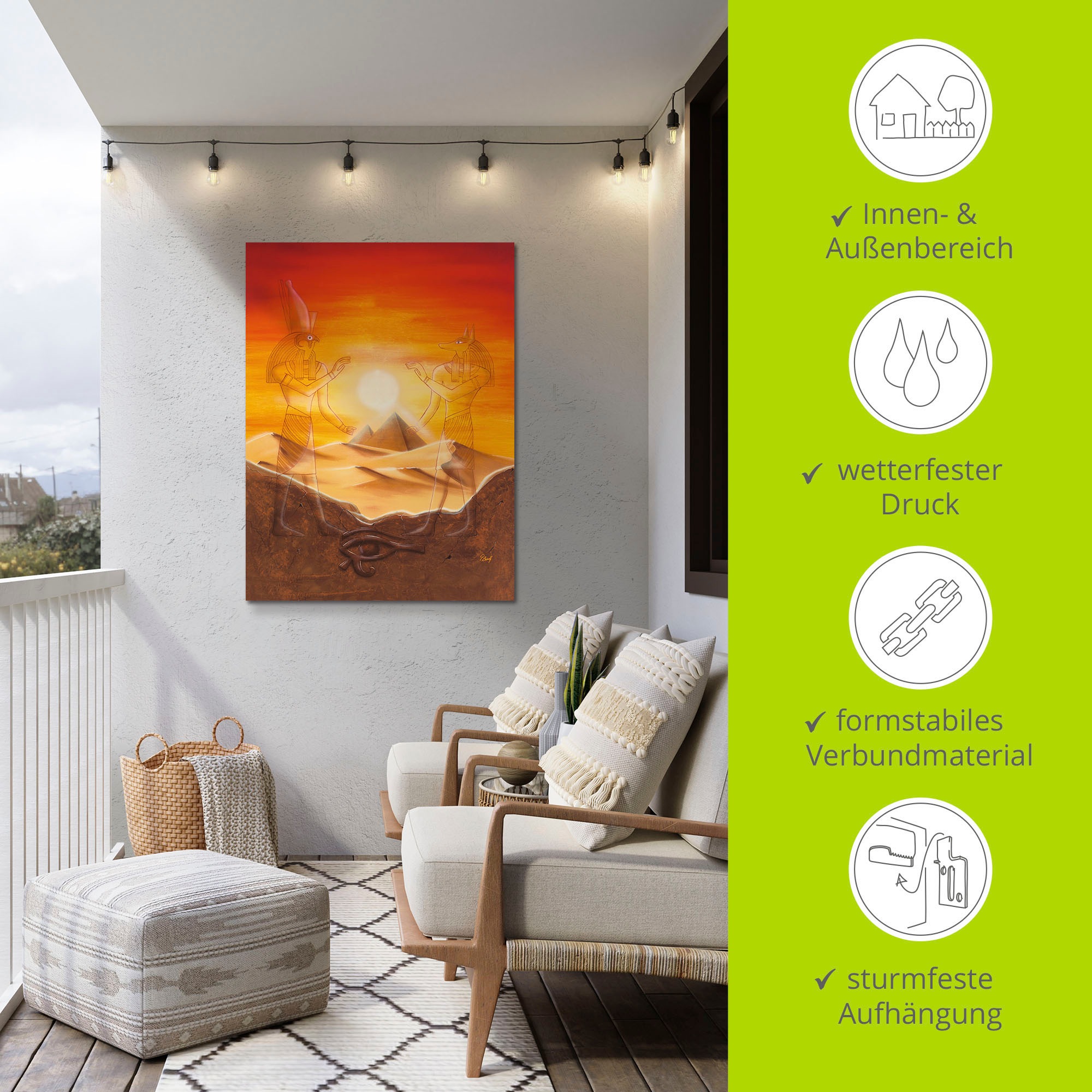 Artland Wandbild »Ägypten«, Afrika, (1 St.), als Alubild, Outdoorbild, Leinwandbild, Poster, Wandaufkleber