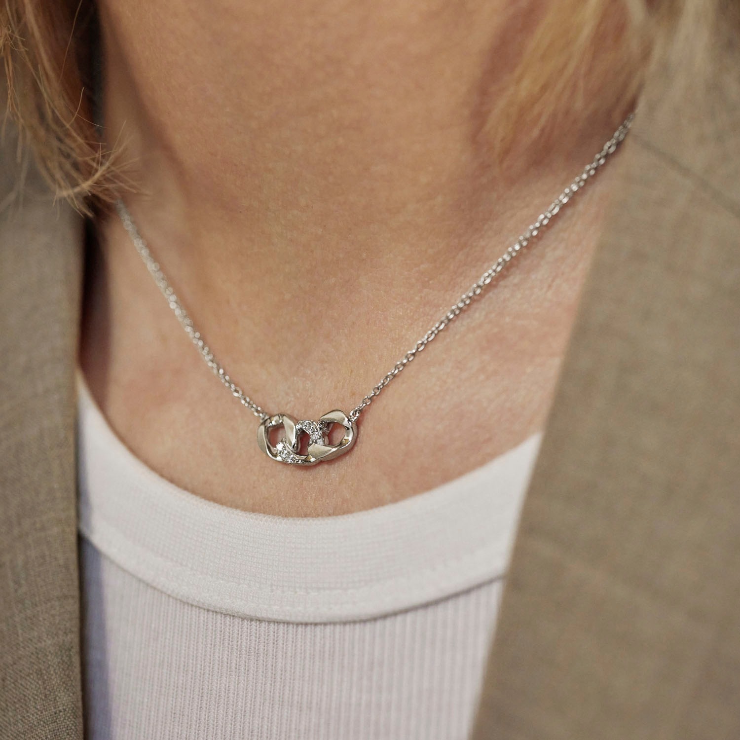 Amor Kette mit Anhänger »2039103«, mit Zirkonia (synth.)