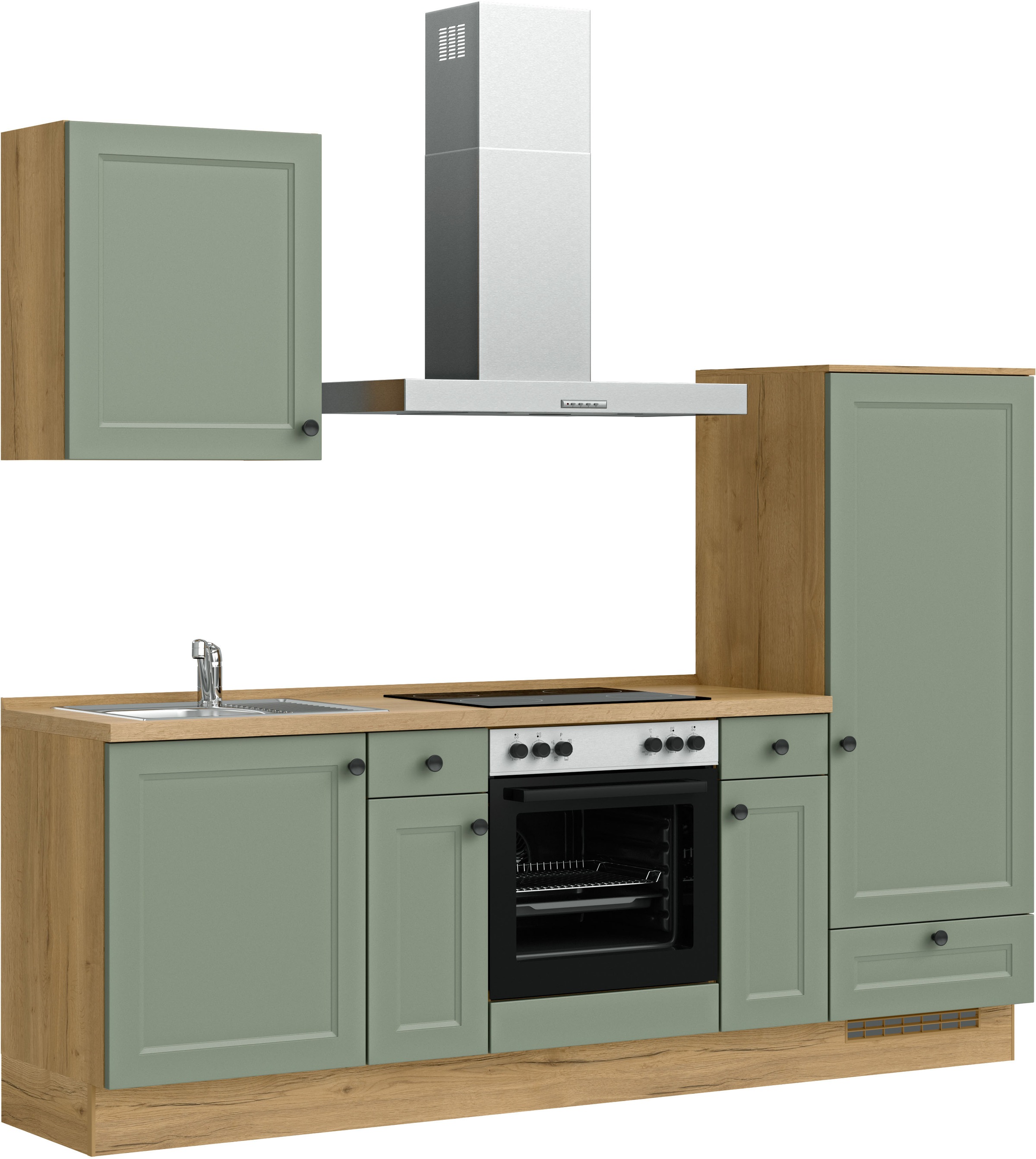 nobilia® Küchenzeile »"Cascada I"«, vormontiert, Ausrichtung wählbar, Breite 240 cm, wahlw. mit E-Geräten