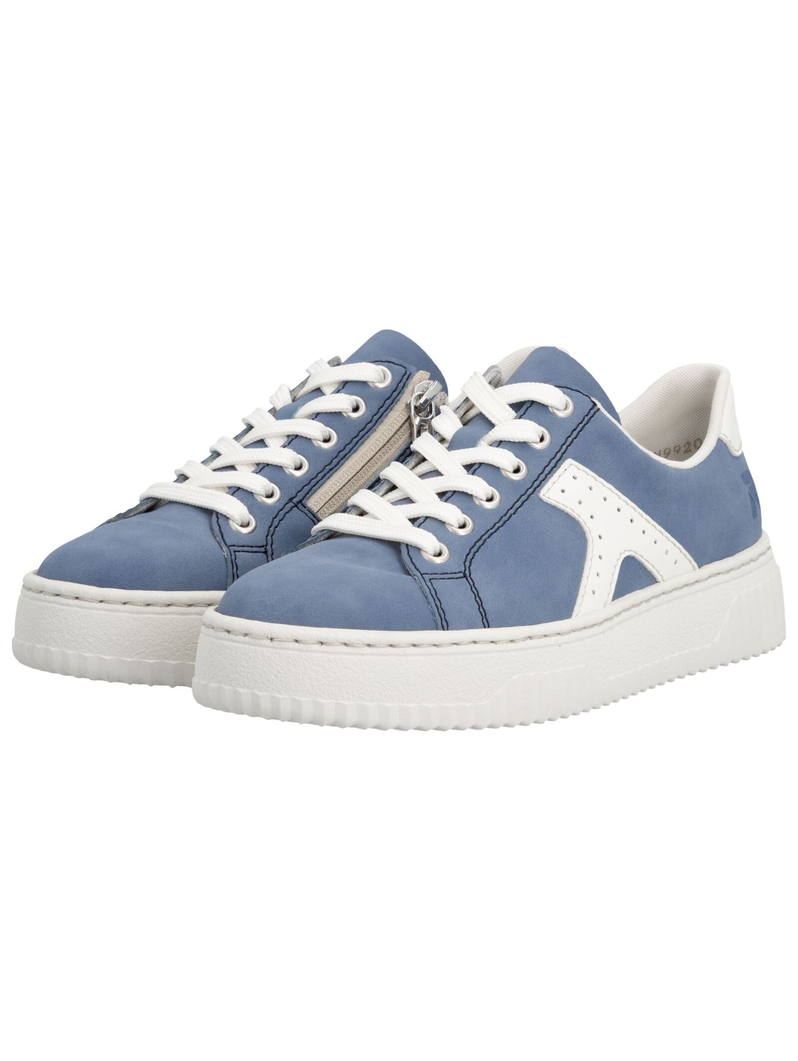Rieker Women's Platform Sneaker Blue 42 3