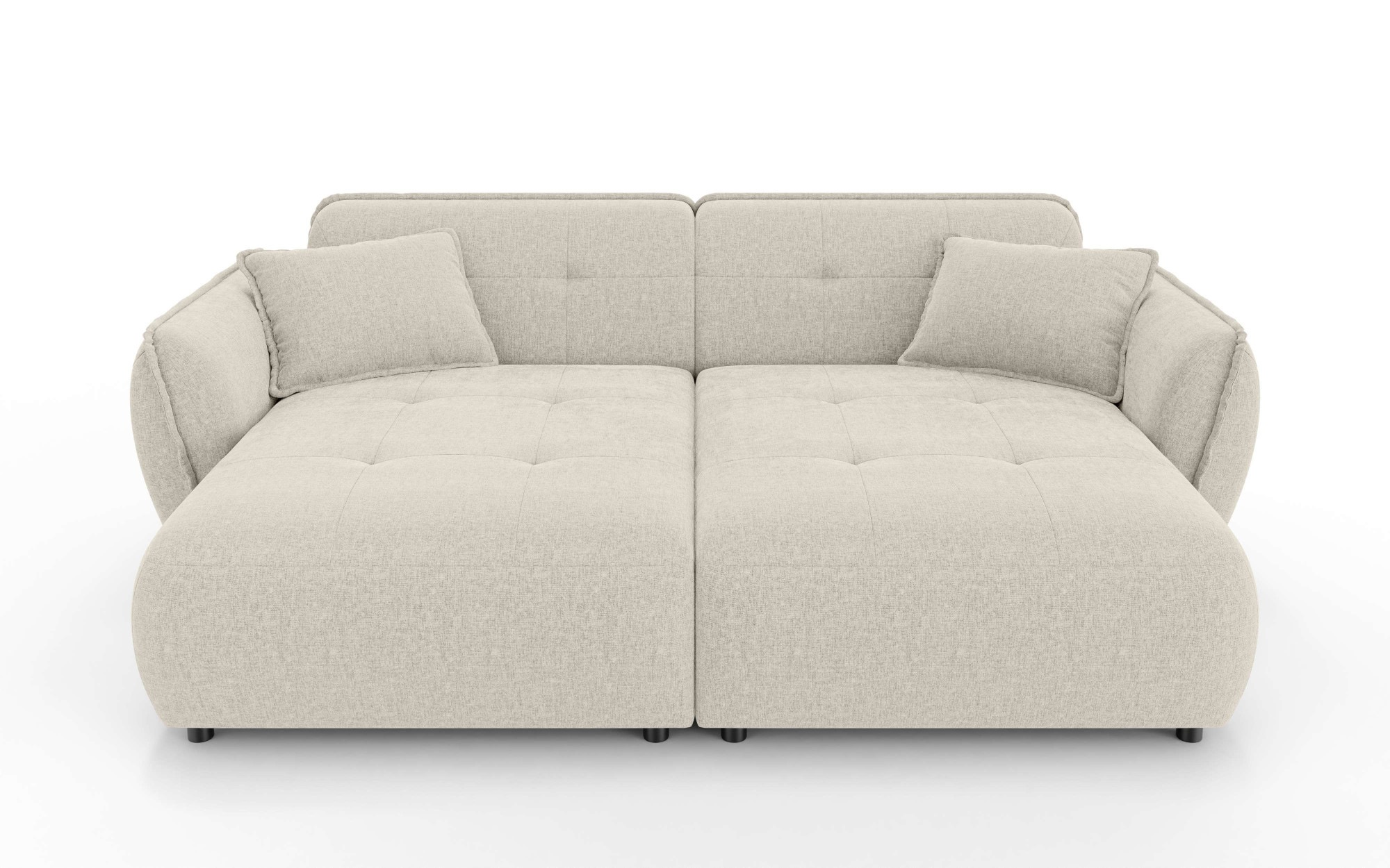 Home affaire Big-Sofa »MIRELDA Design-Sofa mit Steppungen, extra tief, Breite 251 cm« elegant und bequem, enthält 2 Zierkissen, belastbar bis 480kg