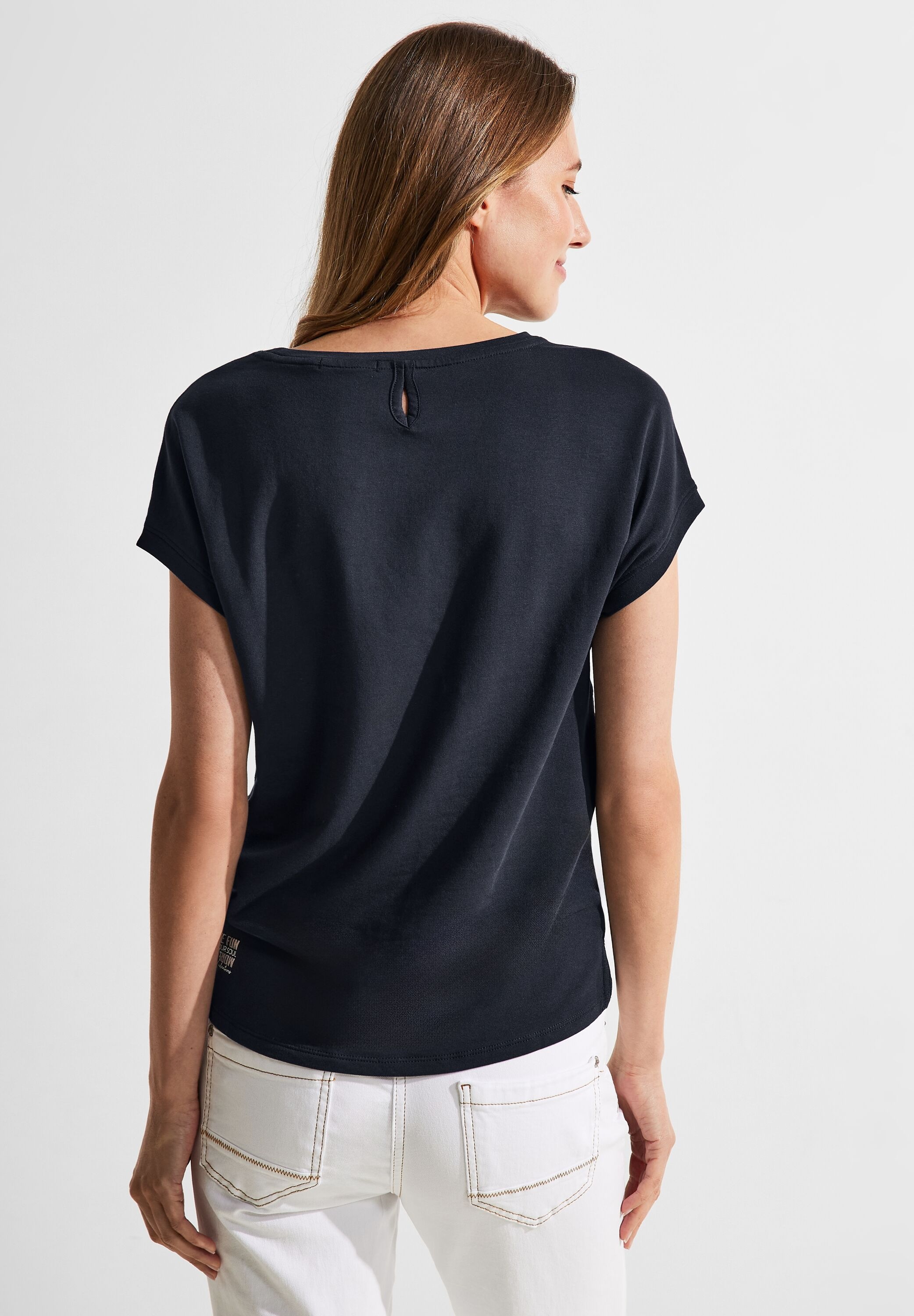 Cecil T-Shirt, in Unifarbe für | BAUR kaufen