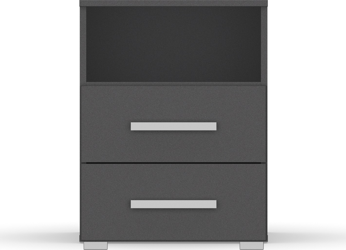 rauch Nachtkommode »Nachttisch Nachtkonsole Nachtschrank KOLUNA mit Dekorfront«, mit 2 Schubladen und Nische für viel Stauraum MADE IN GERMANY