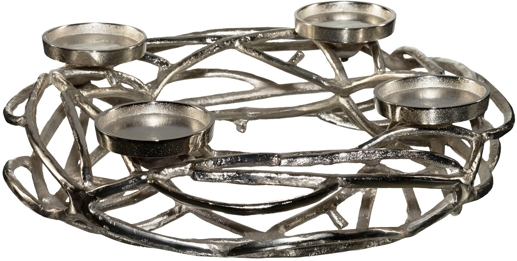 Creativ home Adventsleuchter "Adventskranz für Blockkerzen oder große Teeli günstig online kaufen