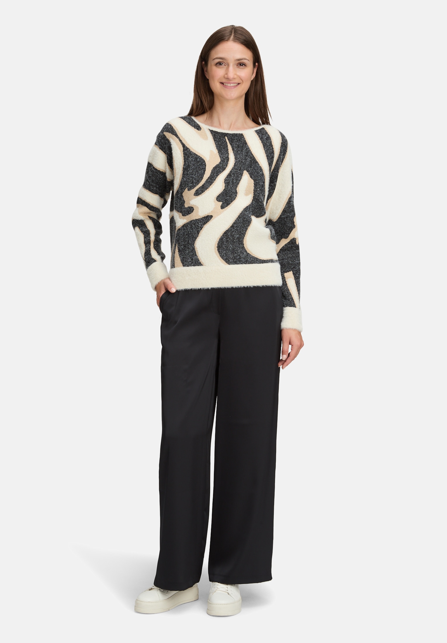 Betty&Co Strickpullover "Damen mit Rippbündchen" 1 Stk.
