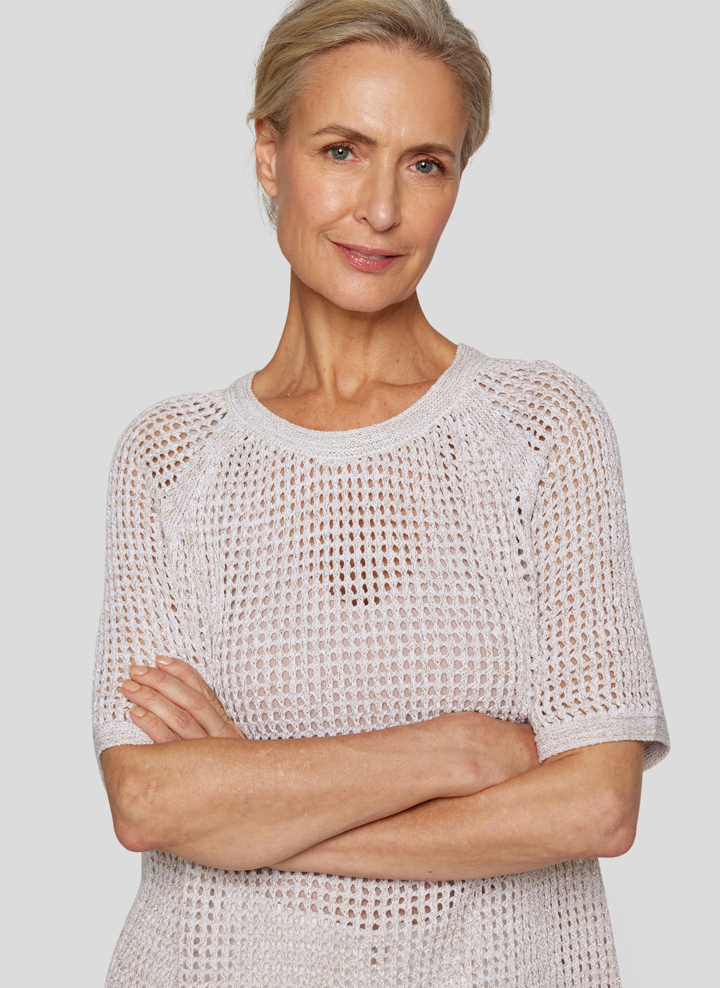 Rabe Strickpullover »Rabe Strick in luftiger Netzoptik«