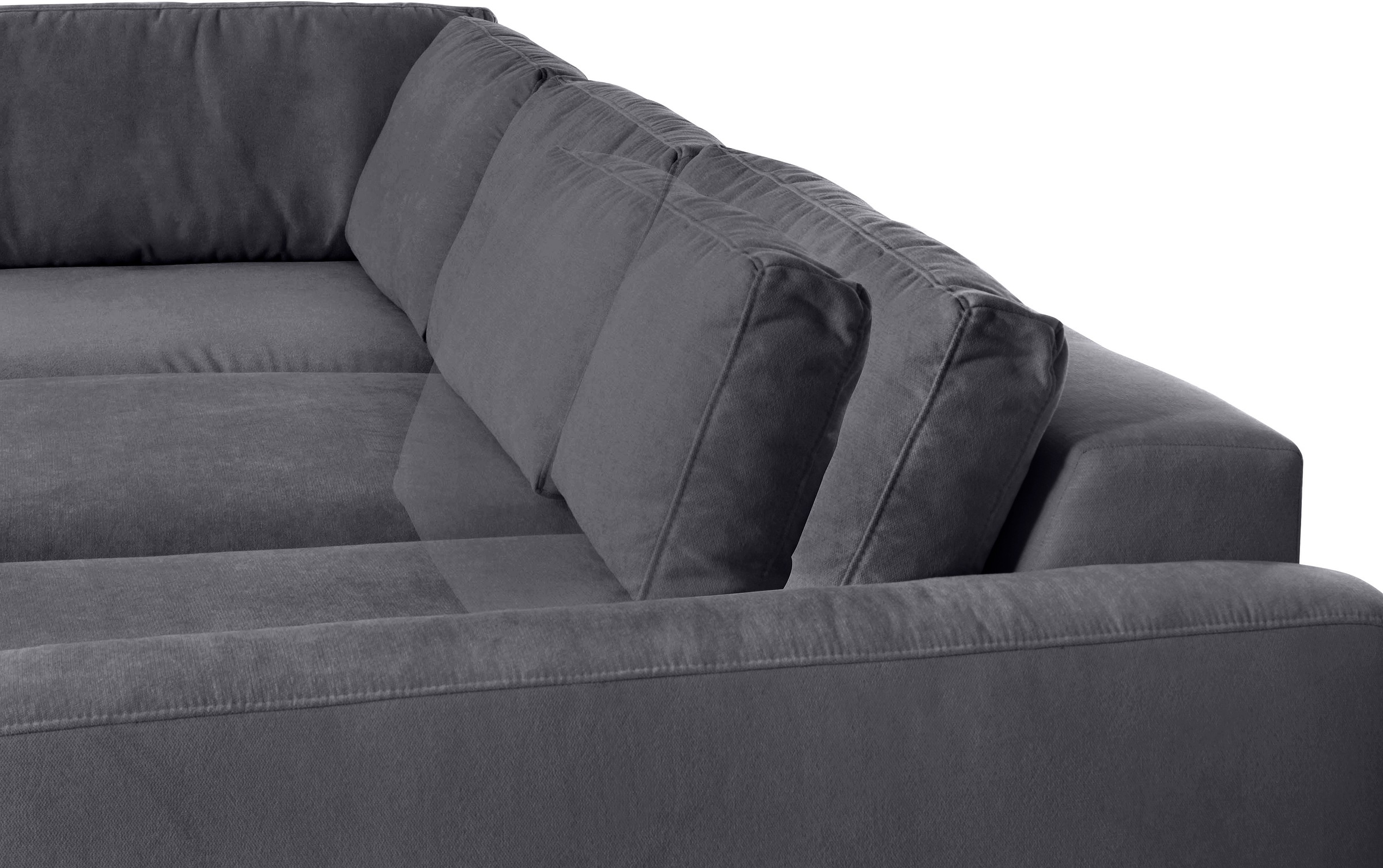 Places of Style Ecksofa »Bloomfield, L-Form«, extra tiefe Sitzfläche, wahlweise mit Sitztiefenverstellung