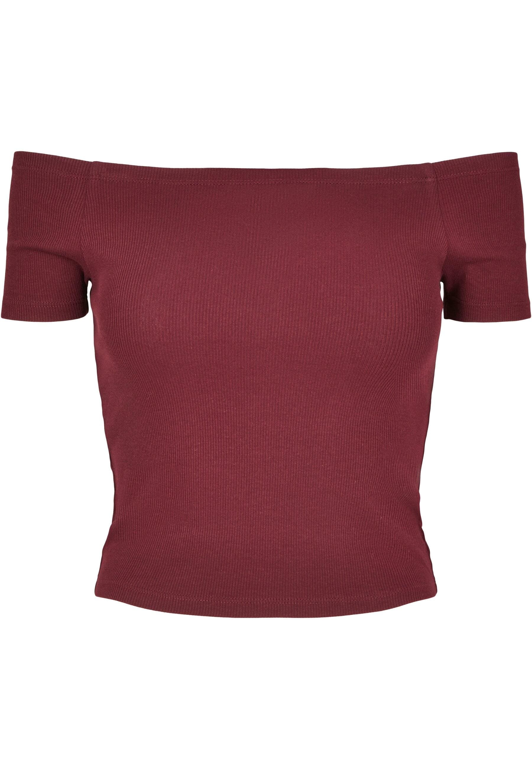 URBAN CLASSICS T-Shirt "Urban Classics Damen Ladies Off Shoulder Rib Tee" günstig online kaufen