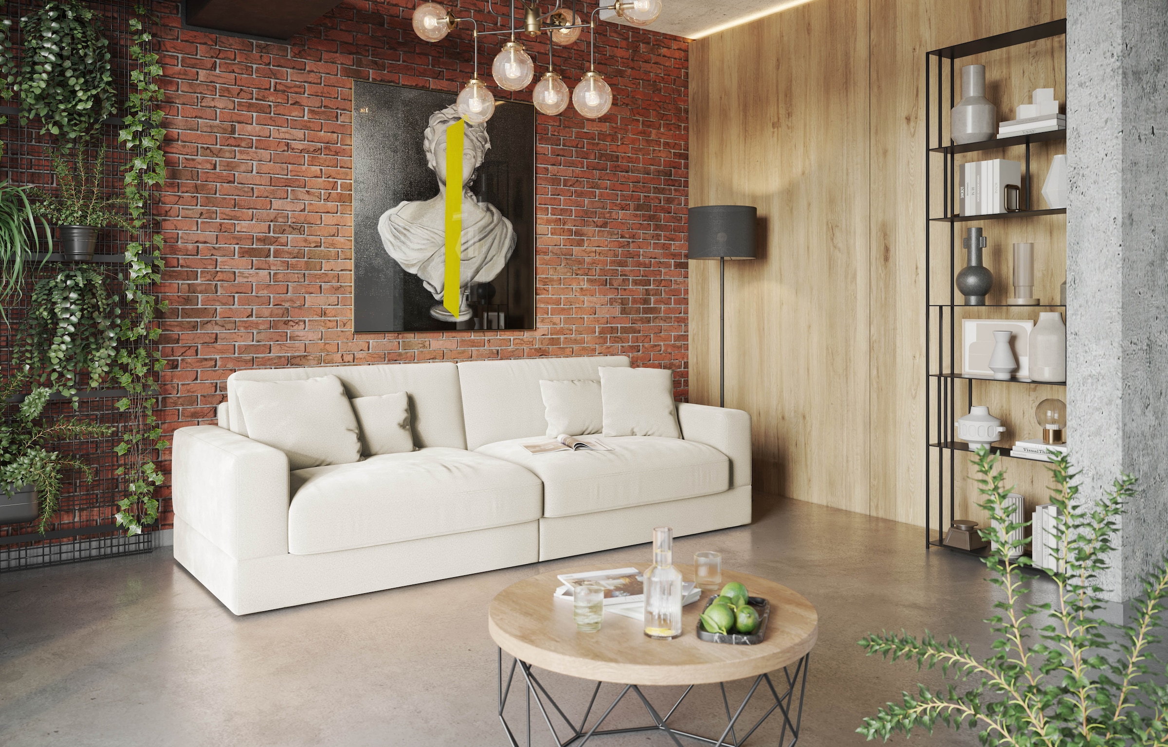 Home affaire Big-Sofa "Innovid" Modernes Modul-Polsterprogramm günstig online kaufen