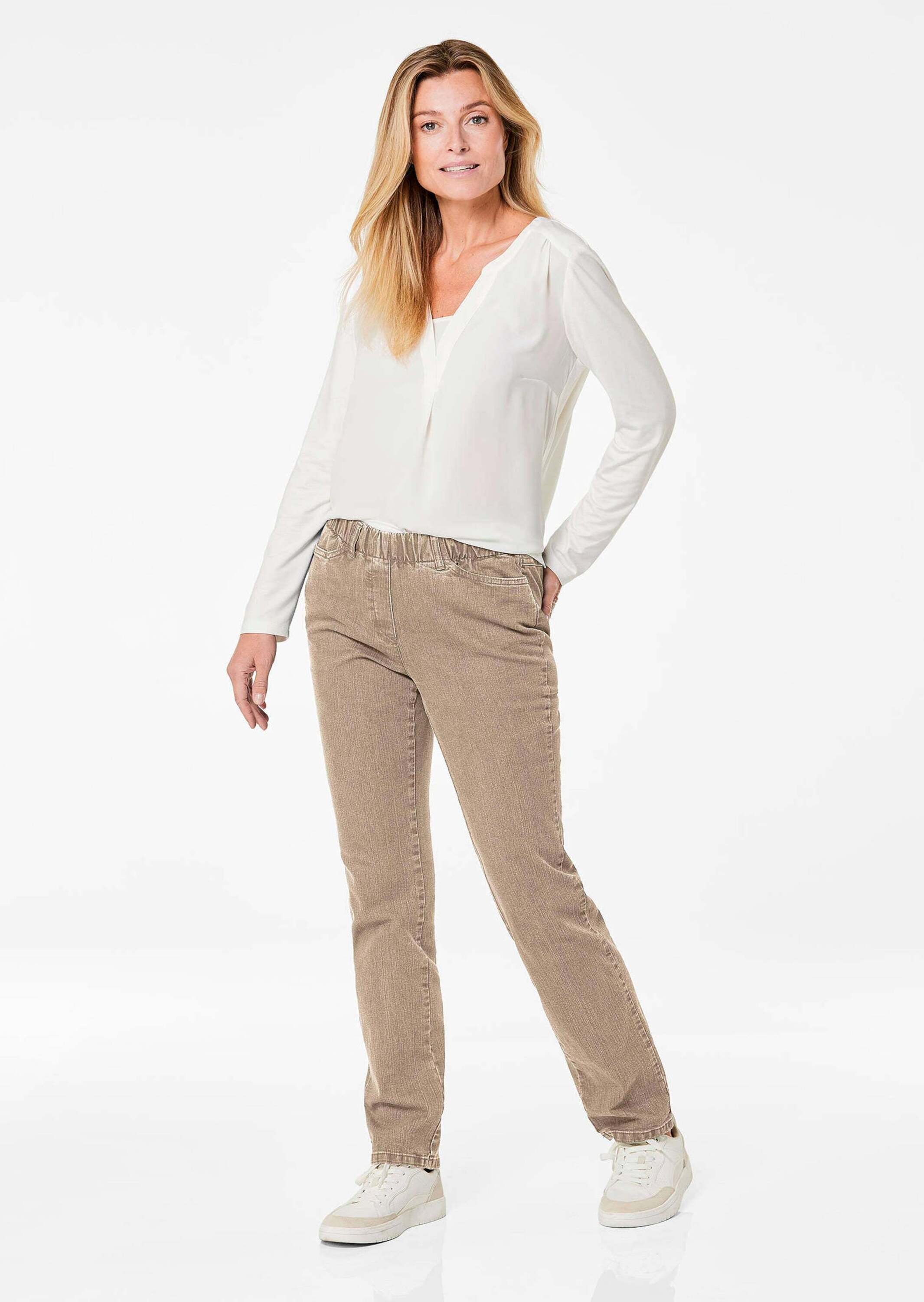 GOLDNER Regular-fit-Jeans "Klassische Jeansschlupfhose LOUISA" günstig online kaufen