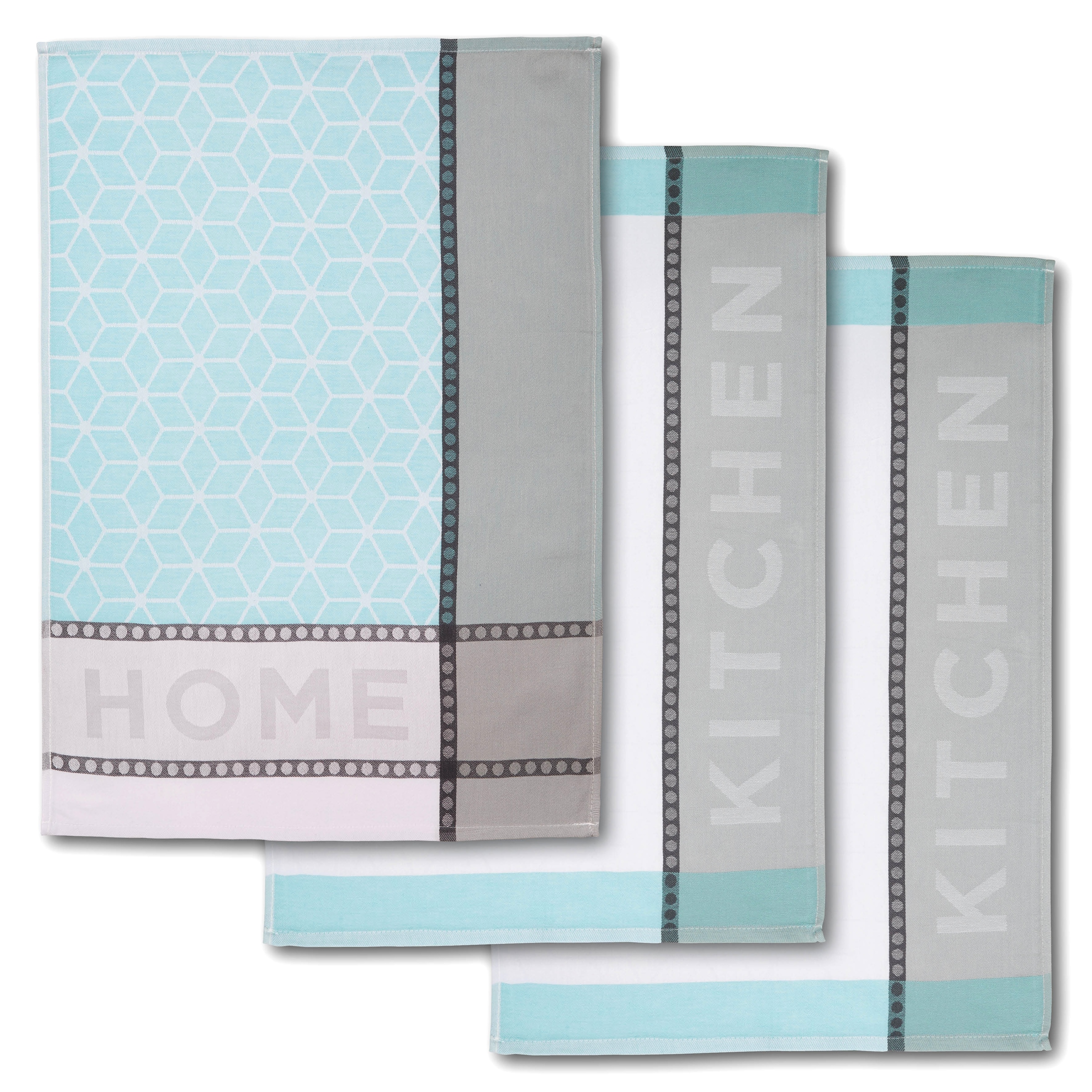 Dyckhoff Geschirrtuch "HOME & KITCHEN, Maße je Tuch ca. 50x70 cm, aus 100% günstig online kaufen