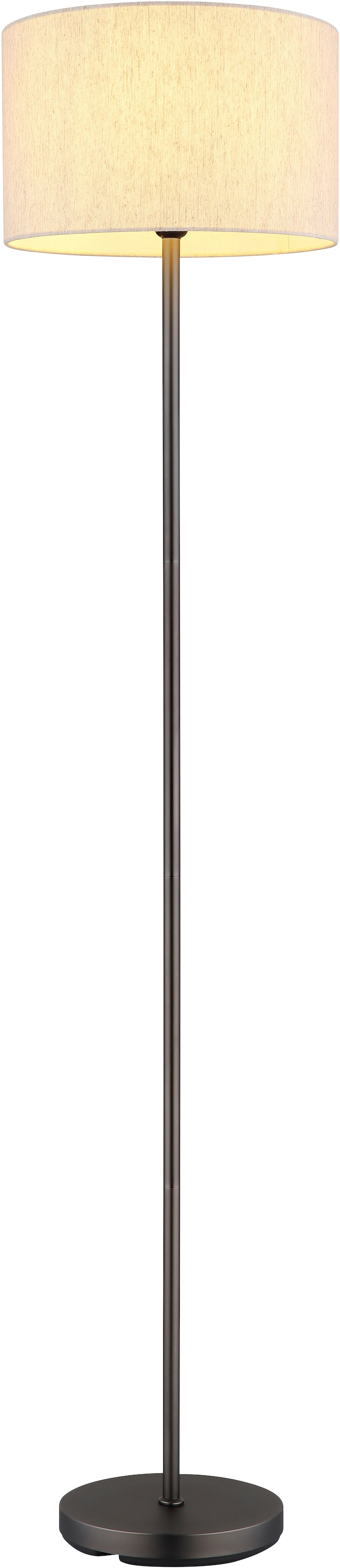 NOWA Stehlampe »THEA« E27 1 Stk. Stehleuchte schwarz-chrom matt Wohnzimmer Flur