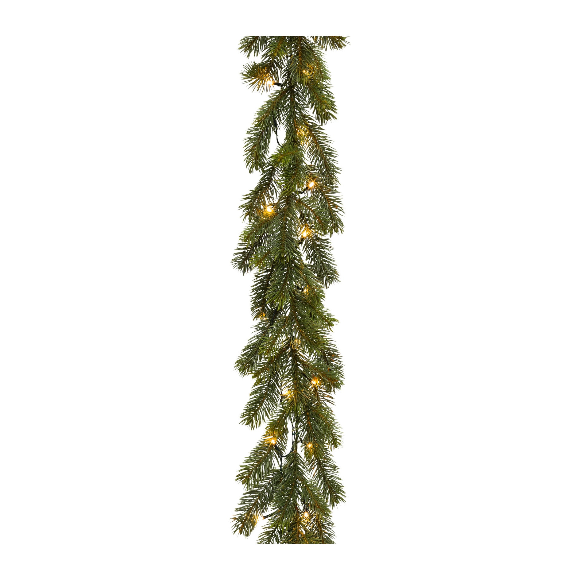 Creativ light Kunstgirlande "Weihnachtsdeko, Weihnachtsgirlande" Tannengirlande mit 40 LEDs, 185 cm, batteriebetrieben