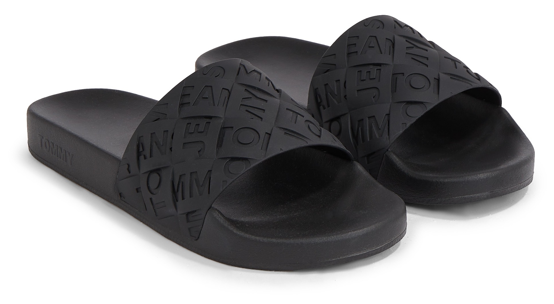 Tommy Jeans Pantolette »TJW WOVEN POOL SLIDE« für Bad und Strand geeignet