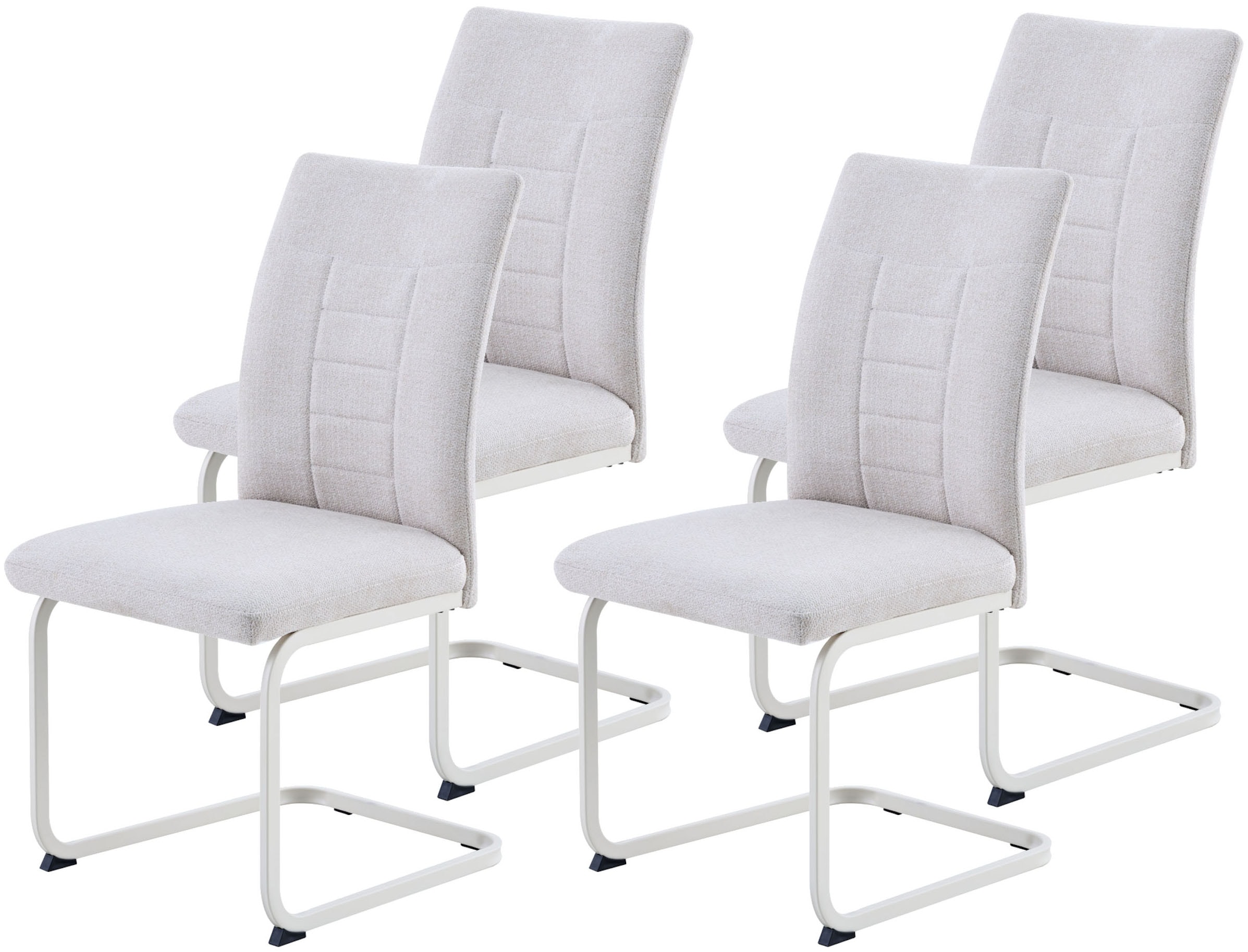 HELA Freischwinger "AUGUSTA" (Set) 4 Stk.XL-Sitzbreite, Wellenfederung, 140kg belastbar, Gestell angepasst