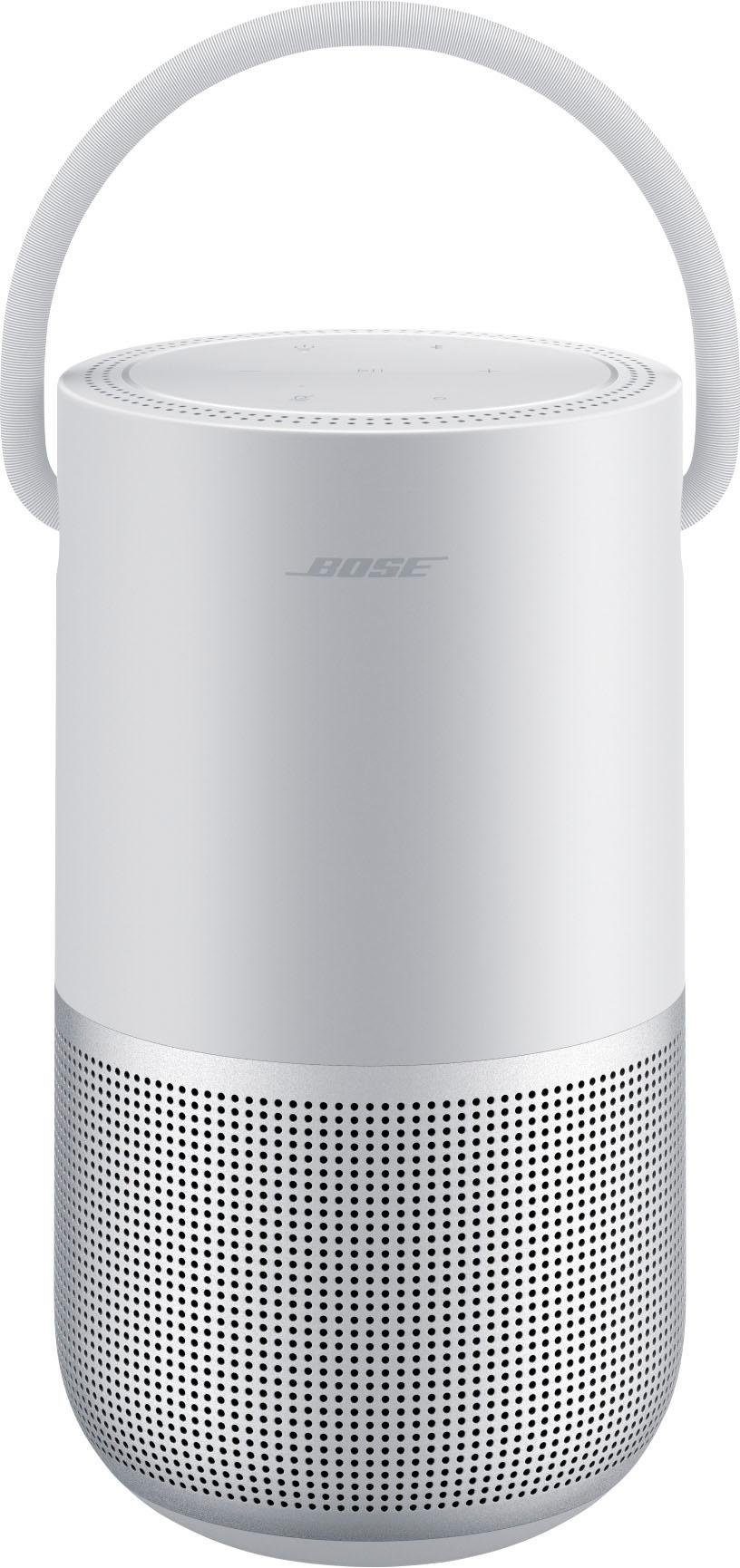 BOSE Bluetooth-Lautsprecher "Portable Home Speaker", B:11,9cm H:19,15cm T:10,4cm, silber, Lautsprecher, AirPlay 2, wasserabweisend, kraftvoller