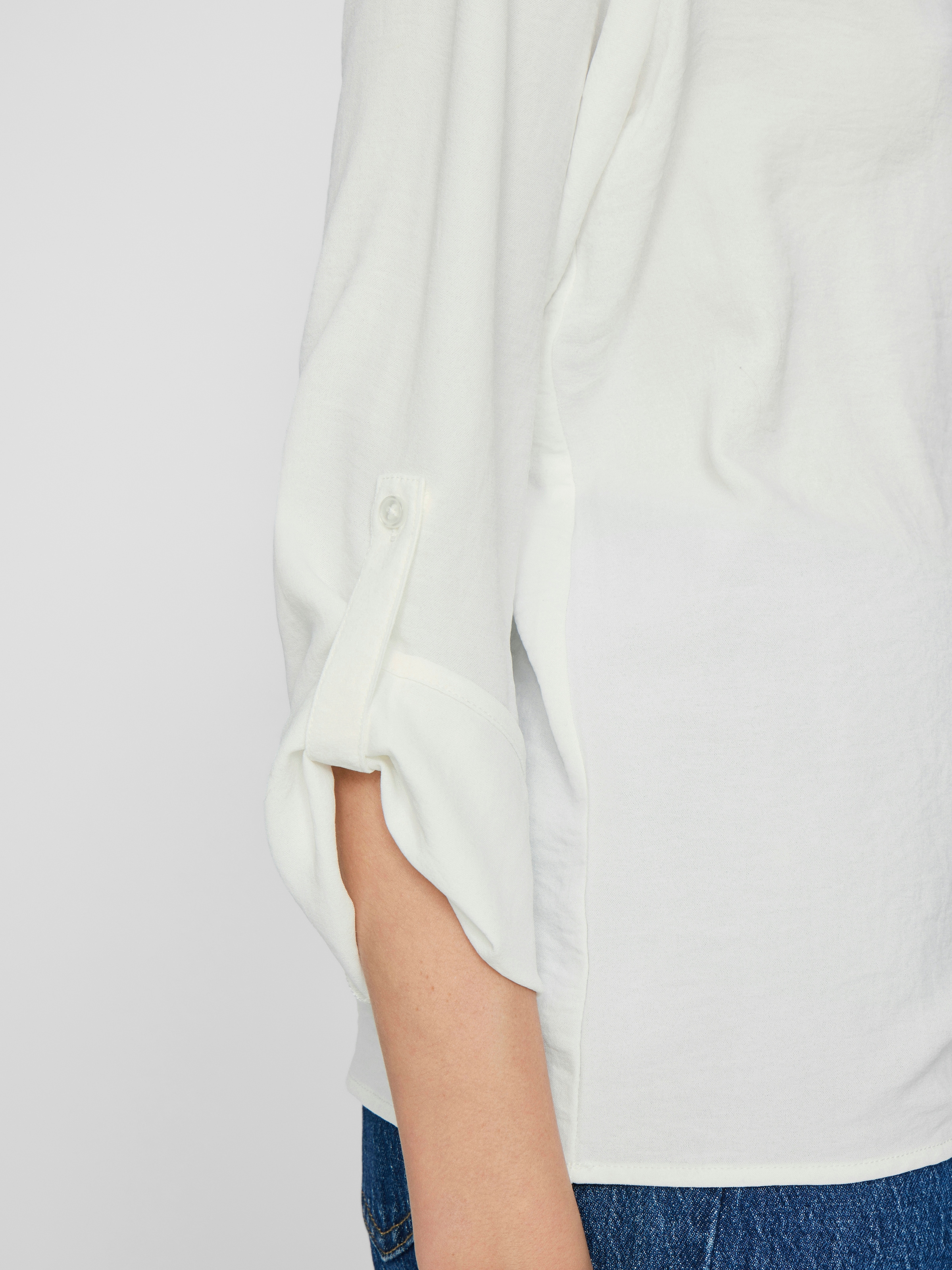 Vila Blusenshirt »VIJOSA 3/4 V-NECK TOP - NOOS«