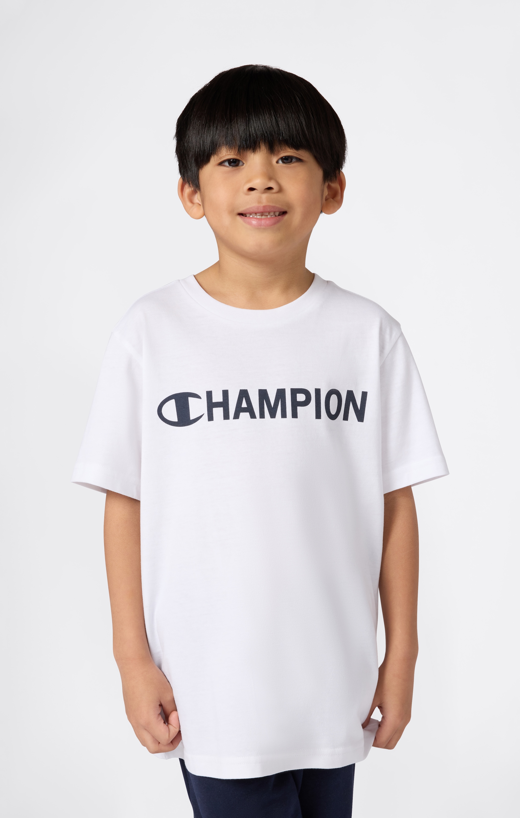 Champion T-Shirt "SPORTWEAR T-SHIRT Standard Fit" für Kinder und Jugendliche, Kurzarmdesign, aus Baumwolle, Standard Fit