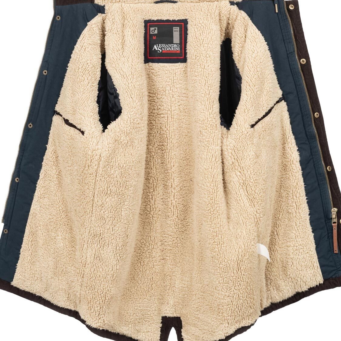 Alessandro Salvarini Winterjacke »ASMenara«, mit warmem Teddyfell