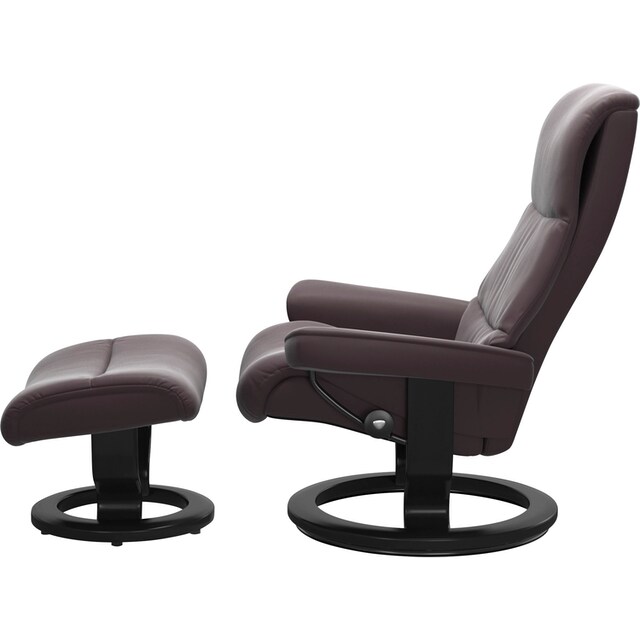 Stressless® Relaxsessel »View«, (Set, Relaxsessel mit Hocker), mit Classic  Base, Größe S,Gestell Schwarz kaufen | BAUR