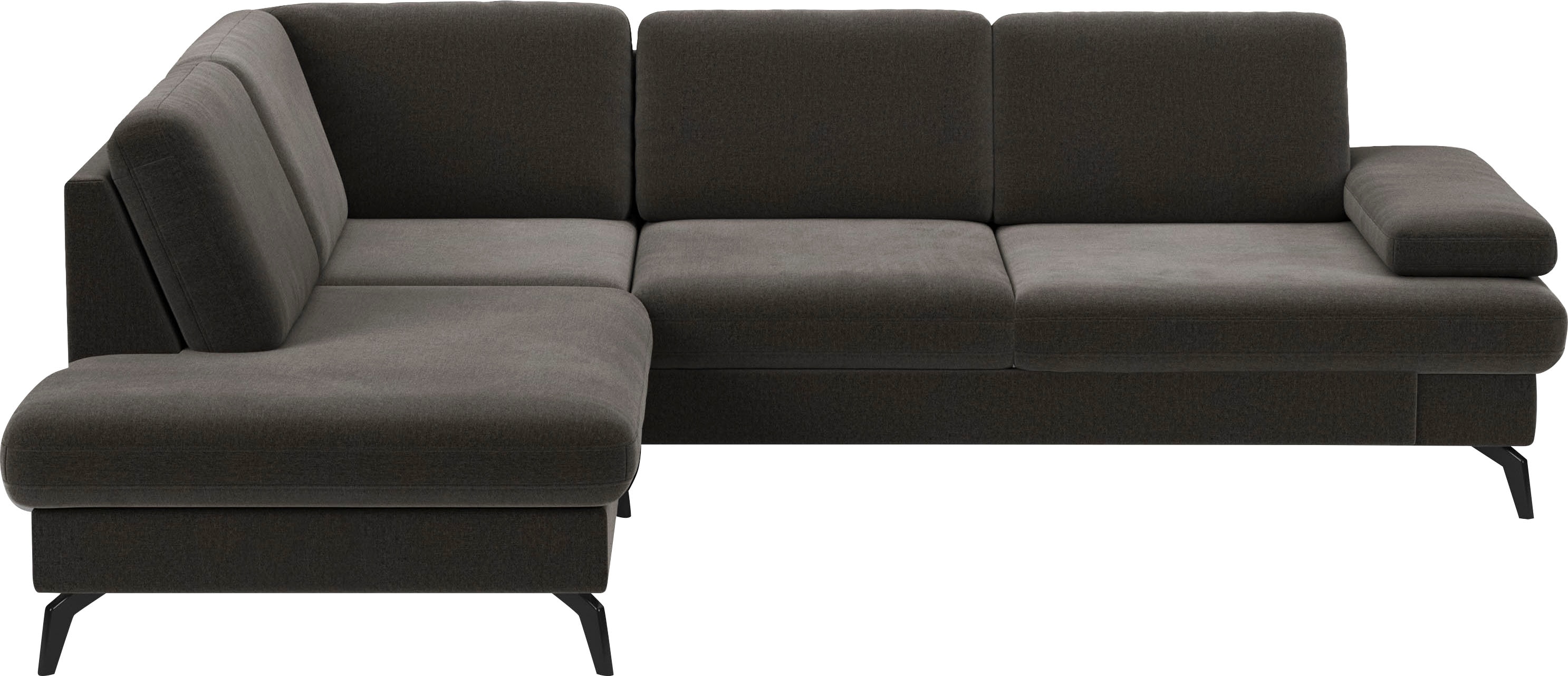 sit&more Ecksofa "Morris L-Form, inkl. Sitztiefenverstellung" wahlweise mit Armteilverstellung, Schlaffunktion & Bettkasten
