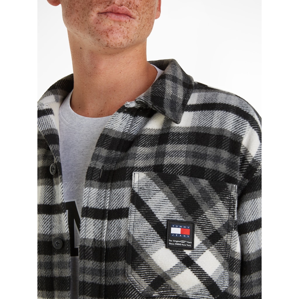 Tommy Jeans Plus Fleecehemd »TJM FLEECE LINED CHECK SHIRT EXT«