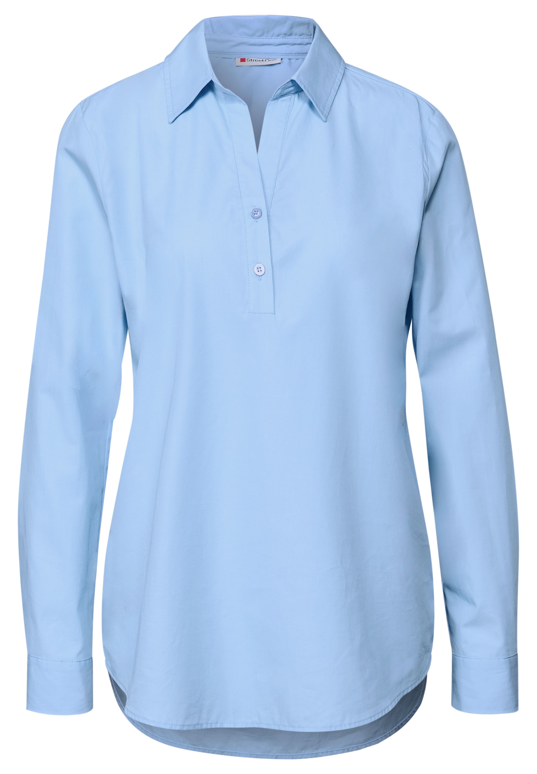 STREET ONE Hemdbluse, aus reiner Baumwolle