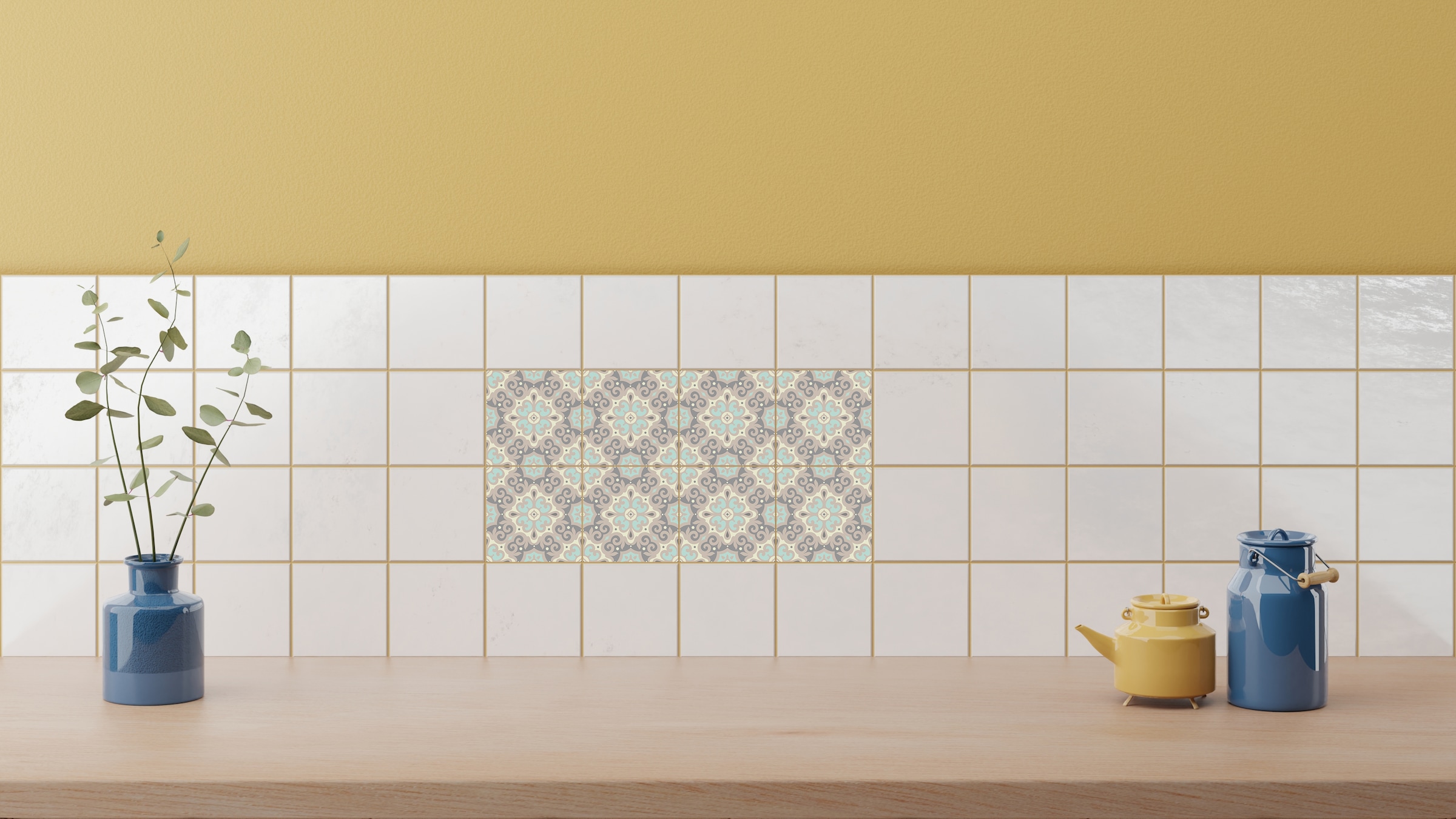 Home affaire Fliesenaufkleber »Ornamente« Stickerfliesen, selbstklebend, Sticker, 12er Set