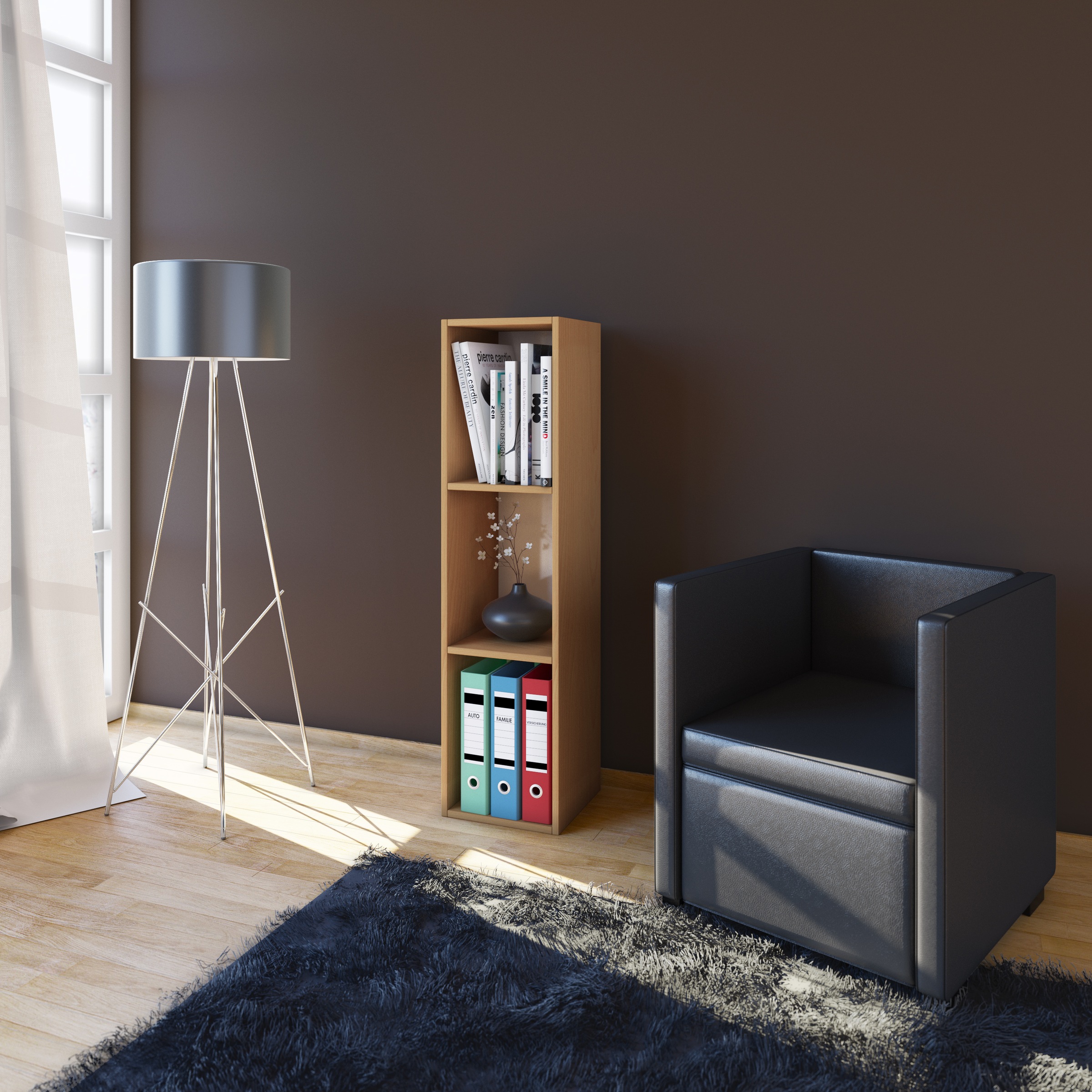 VCM Standregal »Holz Stand Regal Aufbewahrung Deko Bücher Mendas 3«