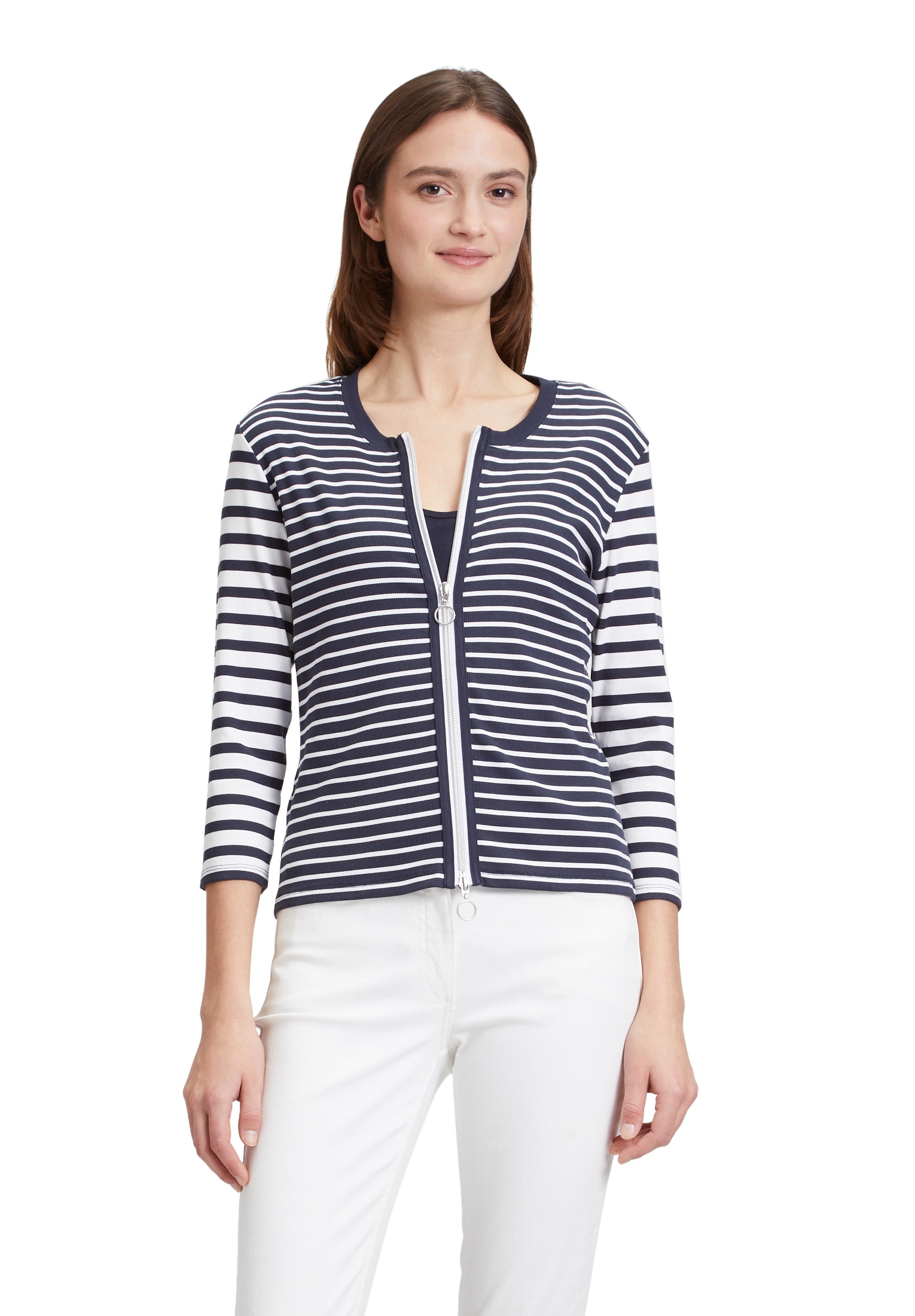 Betty Barclay Shirtjacke »Betty Barclay Shirtjacke mit Rippenstruktur«, (1 tlg.), Materialmix