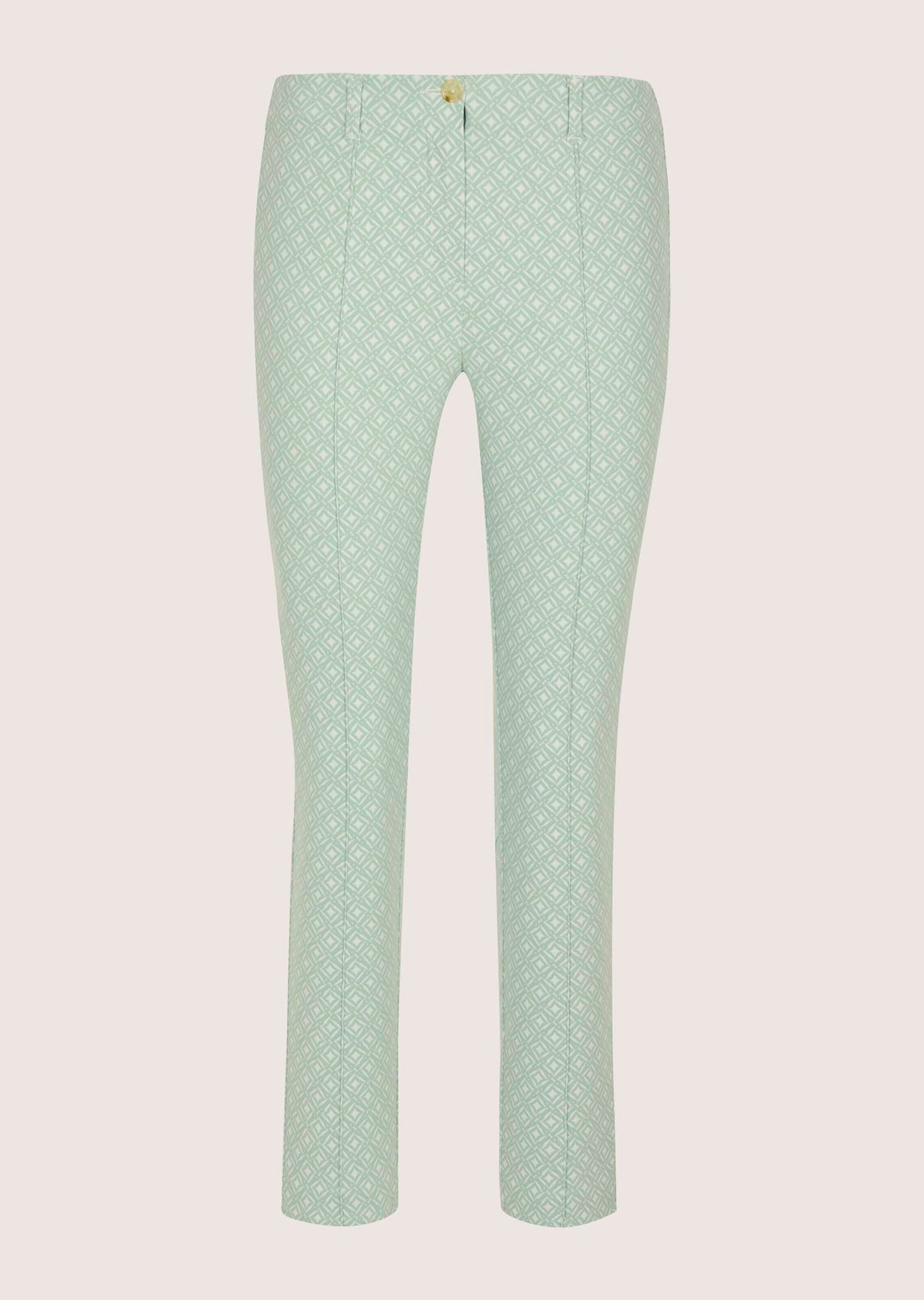 MADELEINE Stoffhose "Jerseyhose Jacquardhose mit grafischem Muster" Jacquardhose mit elastischem Bund