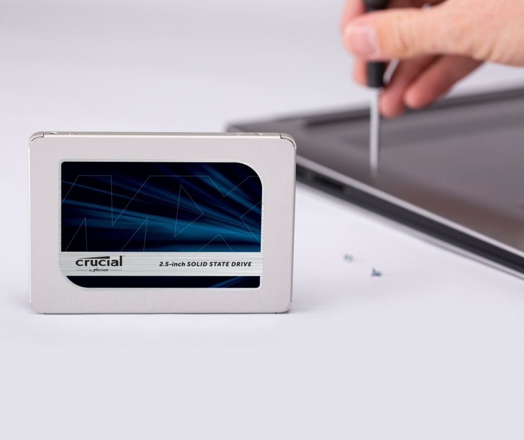 Crucial interne SSD »MX500 500GB SSD«, 2,5 Zoll, Anschluss SATA, 3D NAND SATA