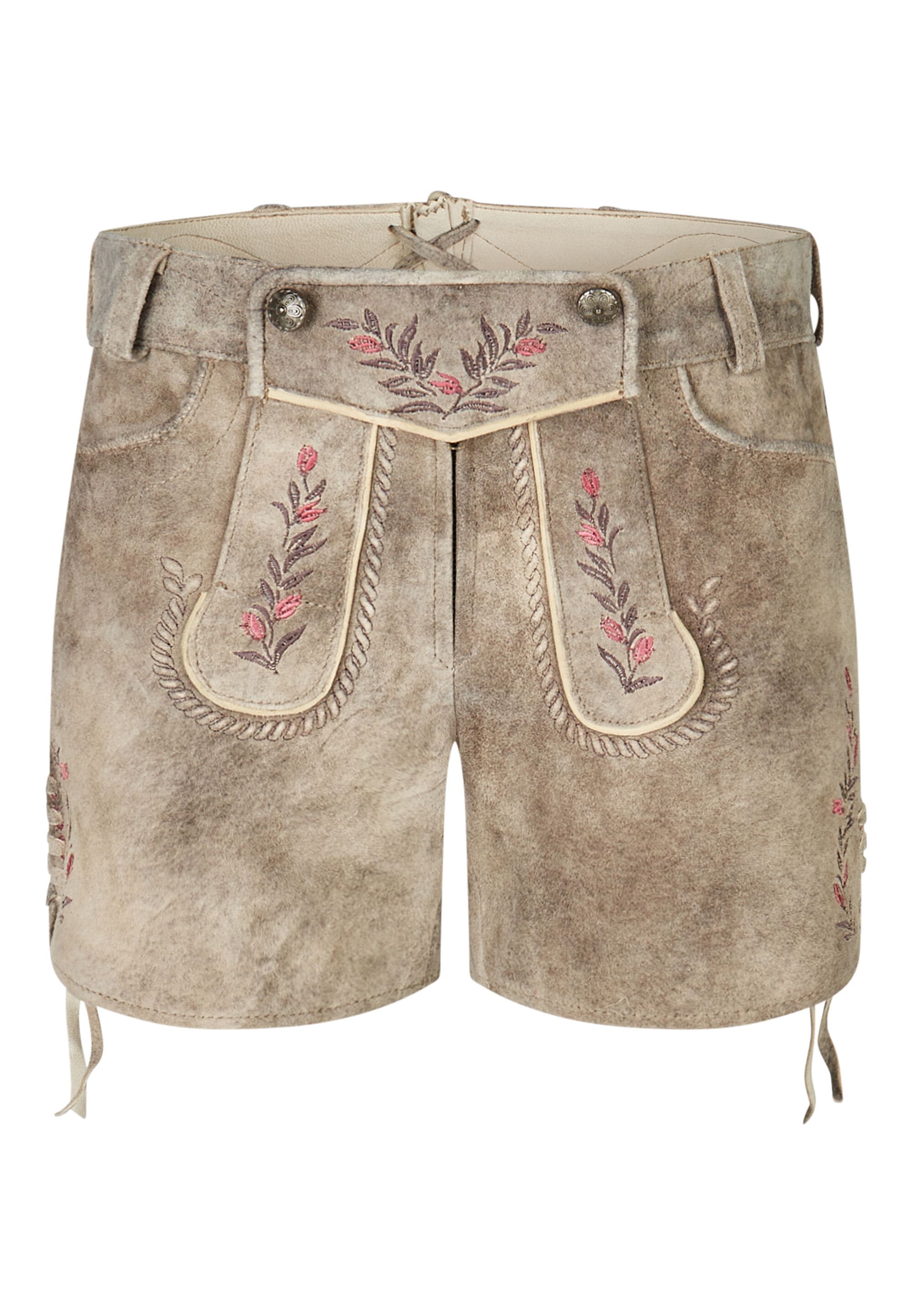 Spieth & Wensky Lederhose "Spieth & Wensky Lederhose Kleo" mit traditioneller Stickerei