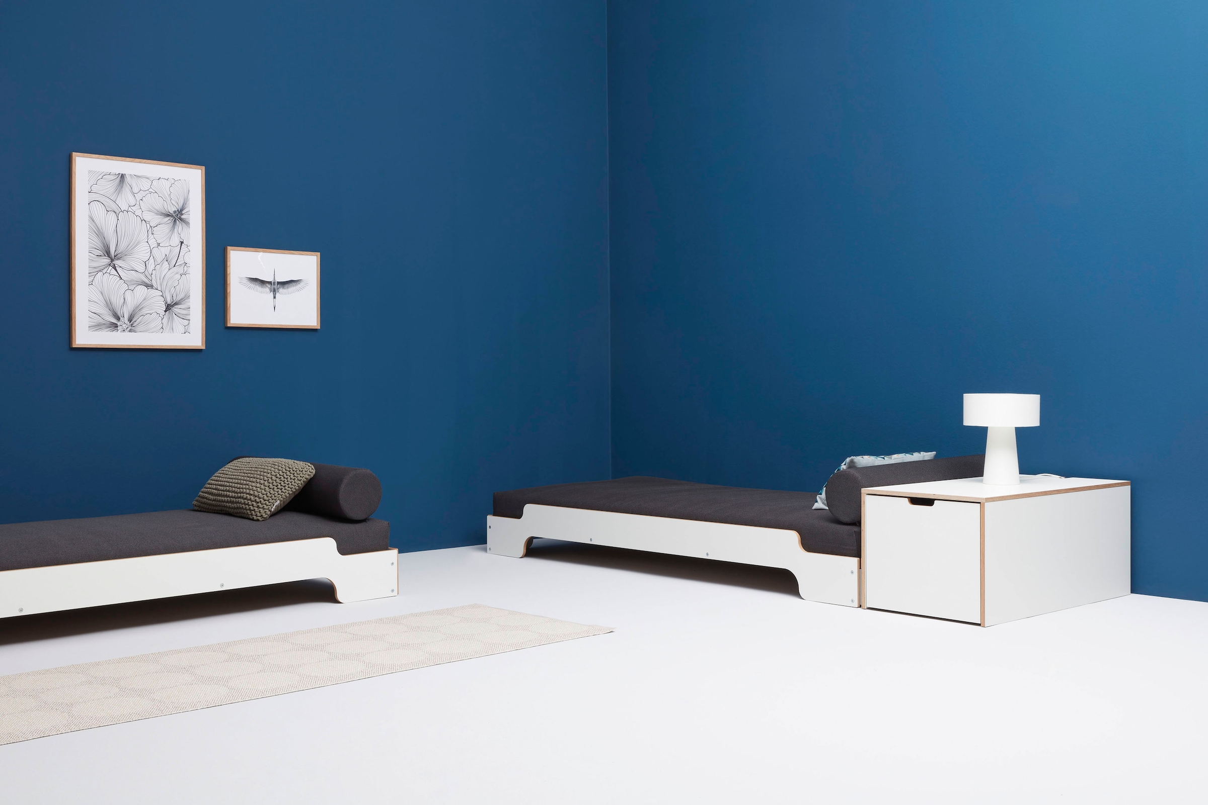 Müller SMALL LIVING Stapelbett »STAPELLIEGE Klassik (eine Liege)«, Gestellhöhe: 23,5 cm, ausgezeichnet mit dem German Design Award - 2019