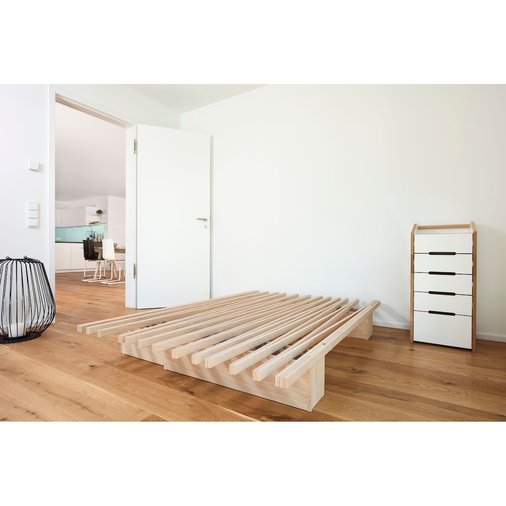 Tojo Futonbett »Tojo-v«, ausziehbar von 90 - 172 cm, werkzeuglose Montage