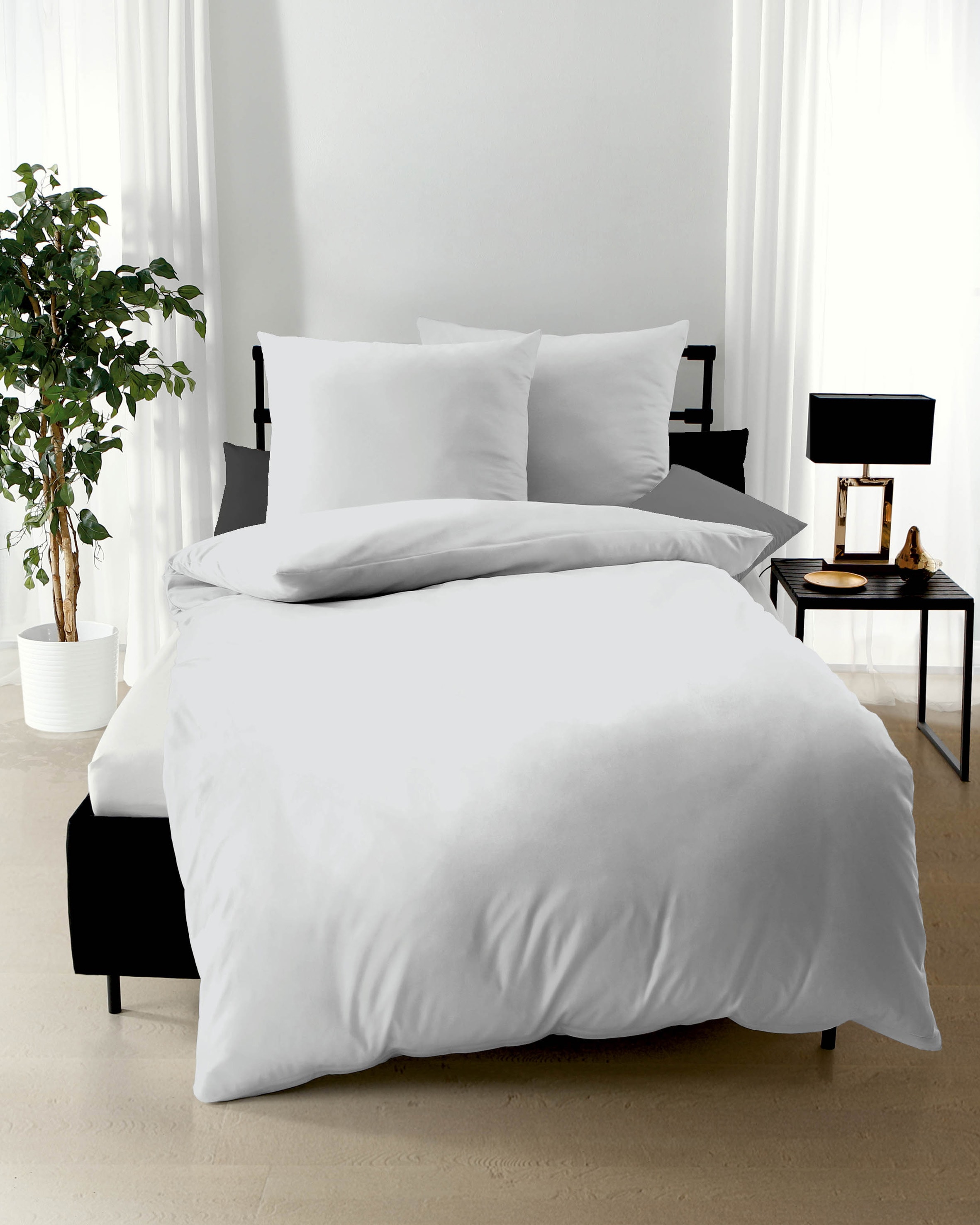 Kaeppel Bettwäsche "Uni" 3 Stk. tlg. Unifarben günstig online kaufen