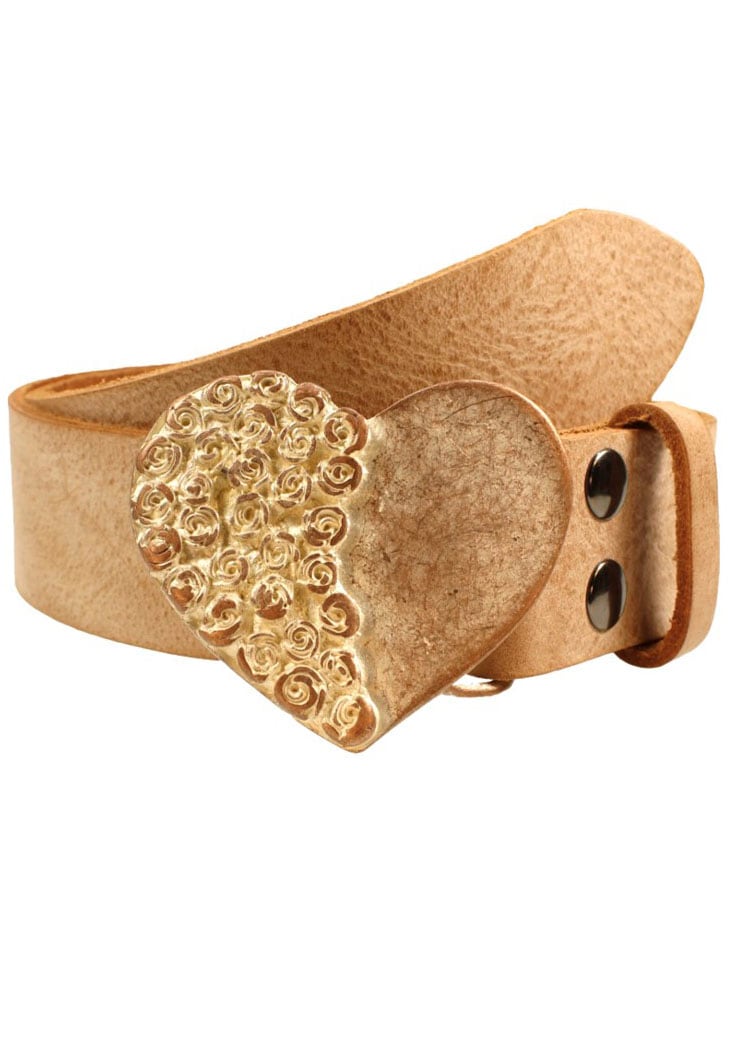 Rettungsring Gürtel Ledergürtel mit austauschbarer Schließe "Rosenherz Halb günstig online kaufen